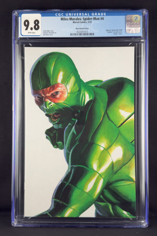 Miles Morales: Spider-Man #4 (2023) CGC 9.8 Alex Ross Timeless Virgin Variant