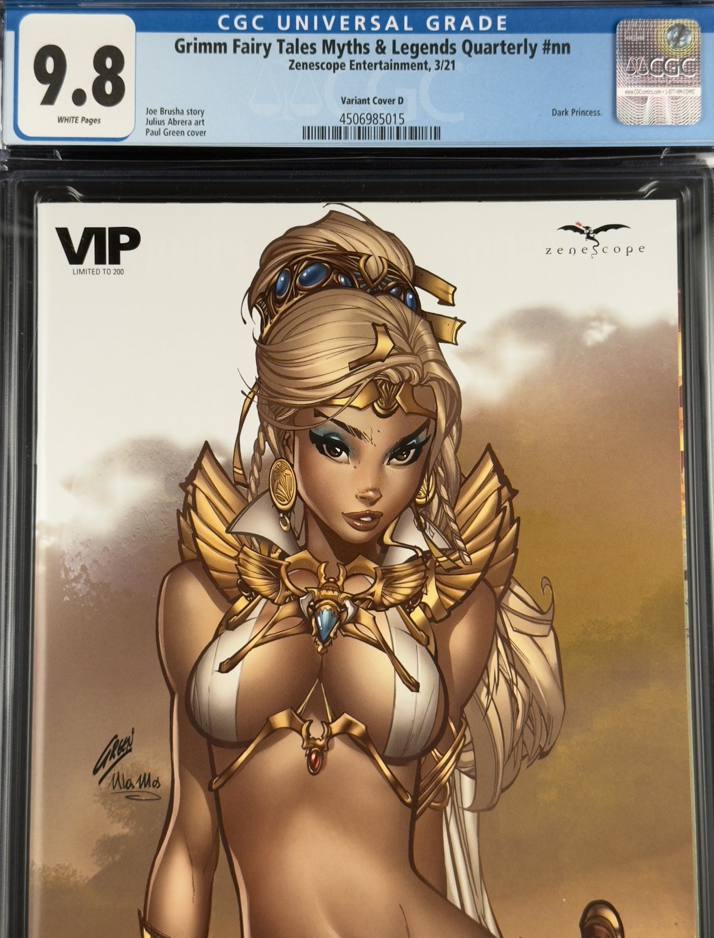Myths & Legends Quarterly #nn (2021) CGC 9.8 Paul Green Variant D Ltd 200