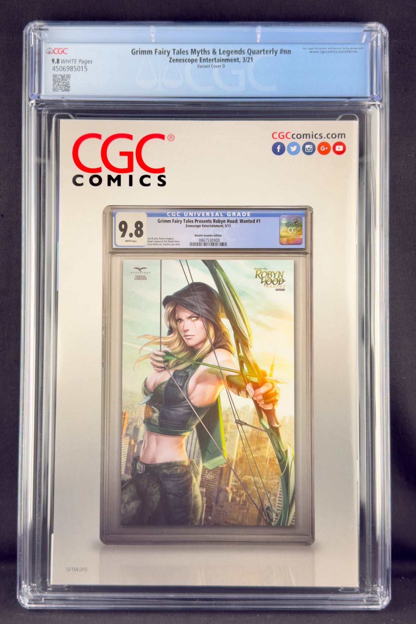 Myths & Legends Quarterly #nn (2021) CGC 9.8 Paul Green Variant D Ltd 200