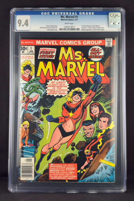 Ms. Marvel #1 (1977) CGC 9.4 John Romita Sr. - 1st app Ms. Marvel (Carol Danvers)