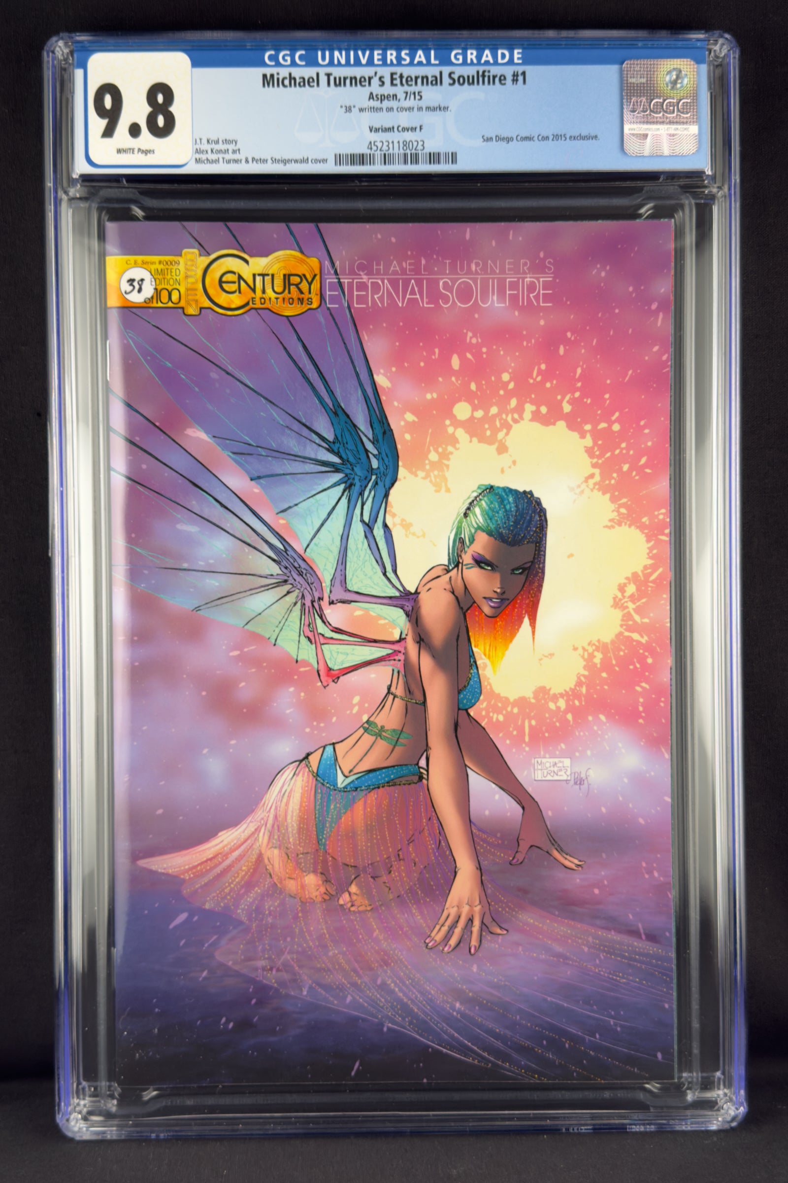 Michael Turner's Eternal Soulfire #1 (2015) CGC 9.8 Turner Variant F.