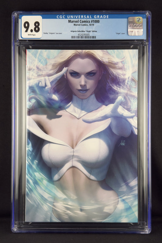 Marvel Comics #1000 (2019) CGC 9.8 Stanley Artgerm Lau Virgin Variant. White Queen