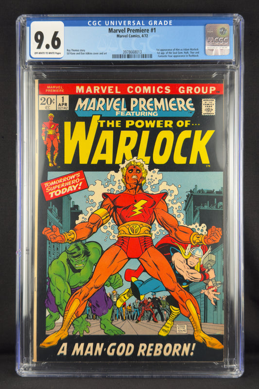 Marvel Premiere #1 (1972) CGC 9.6 - First app of Him as Adam Warlock.