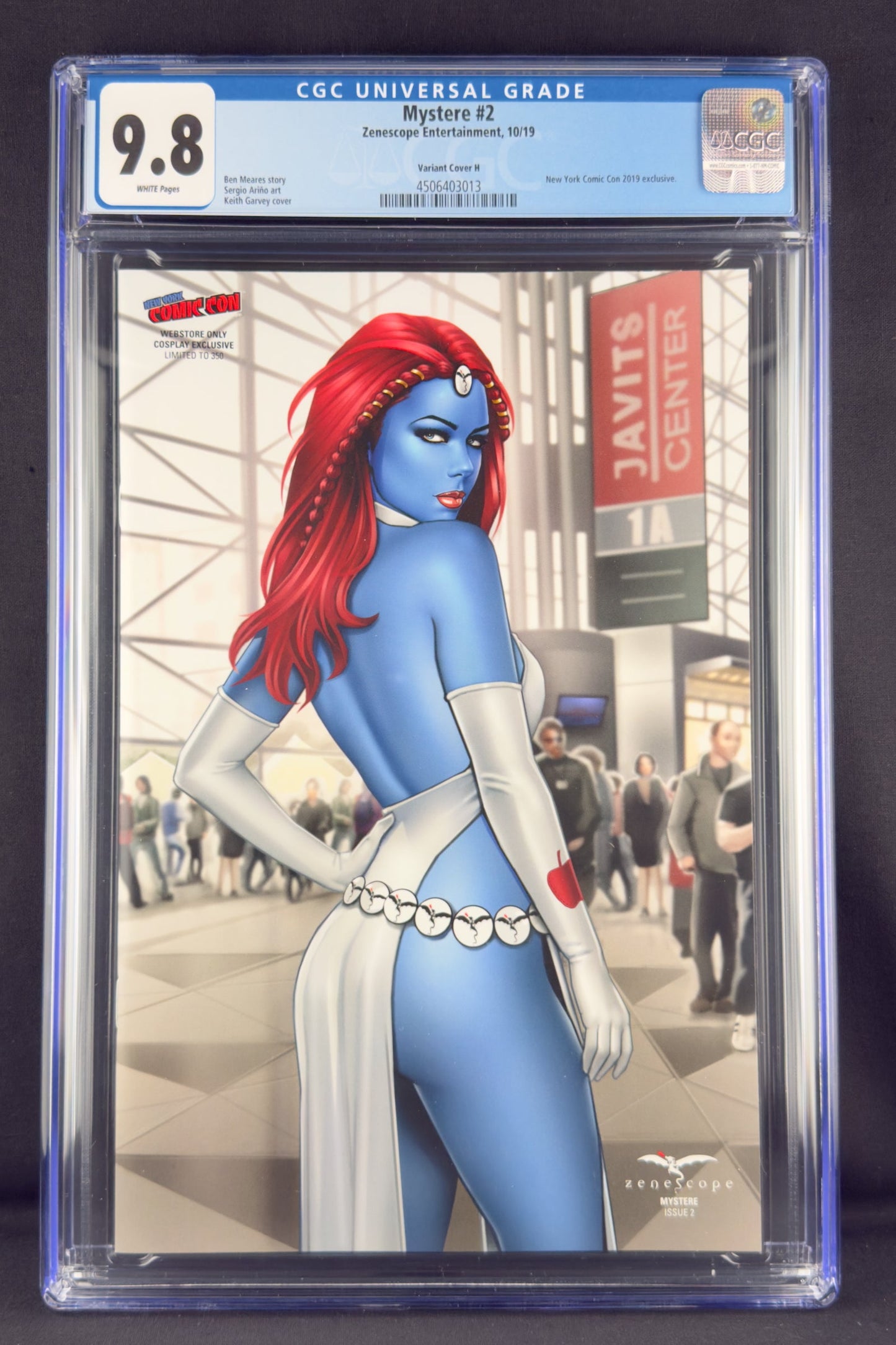 Mystere #2 (2019) CGC 9.8 Keith Garvey Comic Con Variant H Ltd 350. Mystique Cosplay