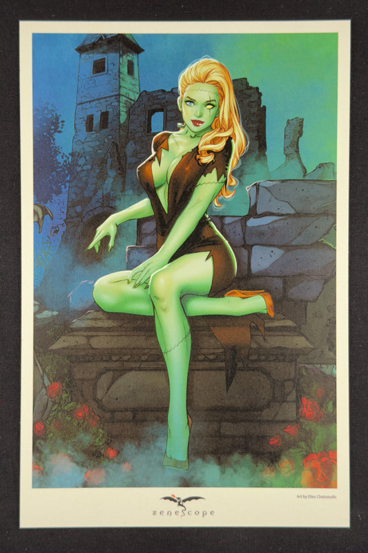 Mystere Mini Art Print (2019) Elias Chatzoudis Ltd 250 Bride of Frankenstein NM+