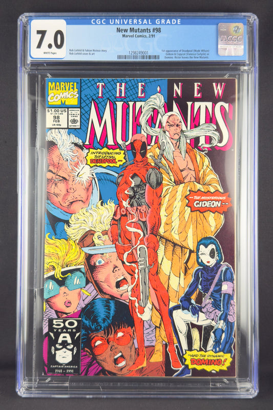 New Mutants #98 (1991) CGC 7.0 Rob Liefeld - 1st app Deadpool (Wade Wilson)