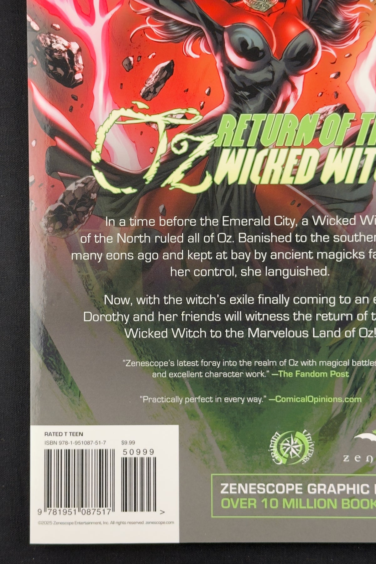 Oz: Return of the Wicked Witch Graphic Novel & Card (2018) Igor Lomov NM