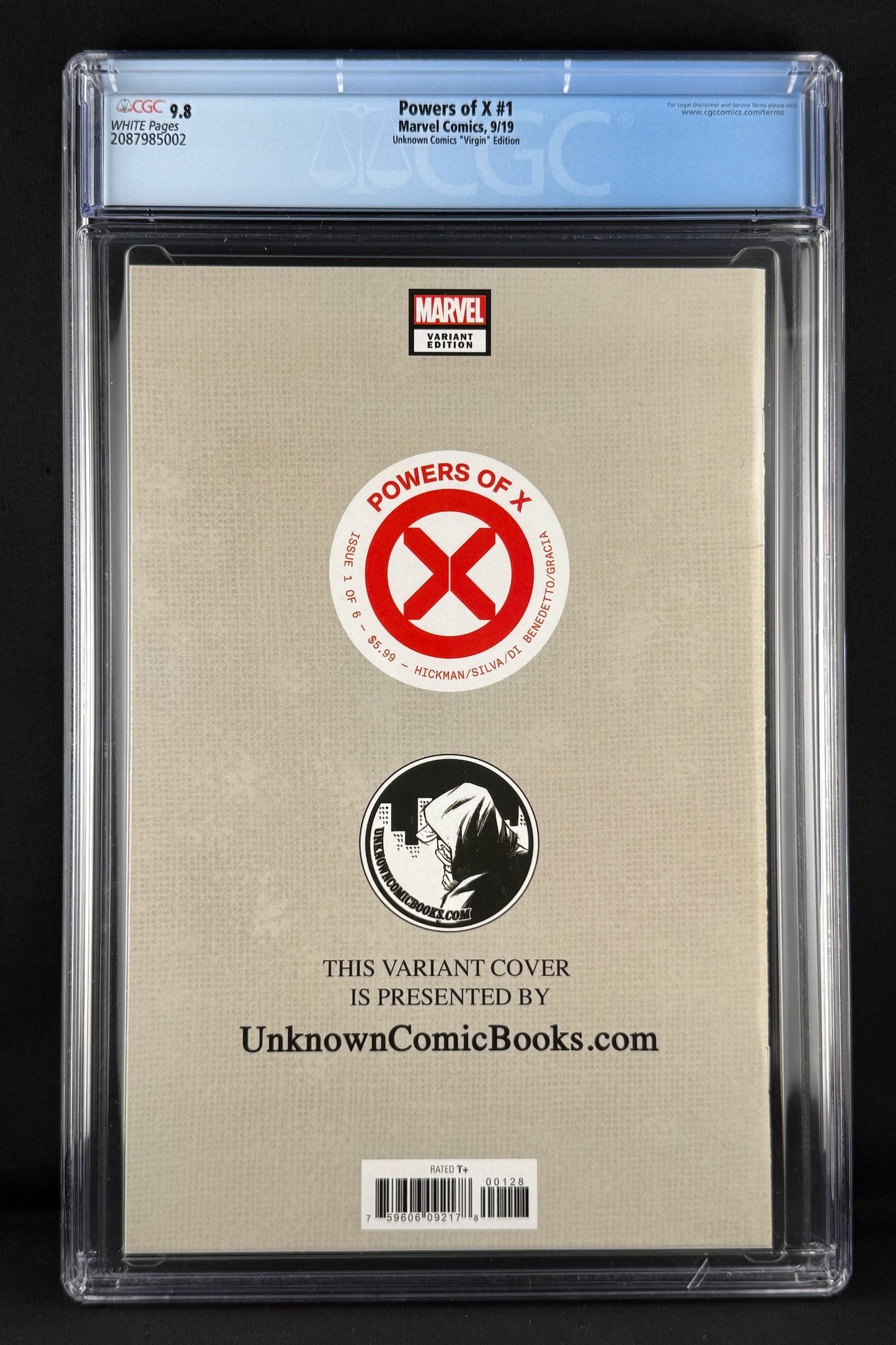 Powers of X #1 (2019) CGC 9.8 Lucio Parrillo Virgin Variant Ltd 600 - 1st app Rasputin