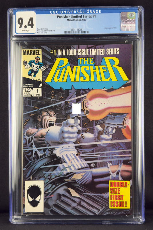 Punisher Limited Series #1 (1986) CGC 9.4 Mike Zeck. Jigsaw.
