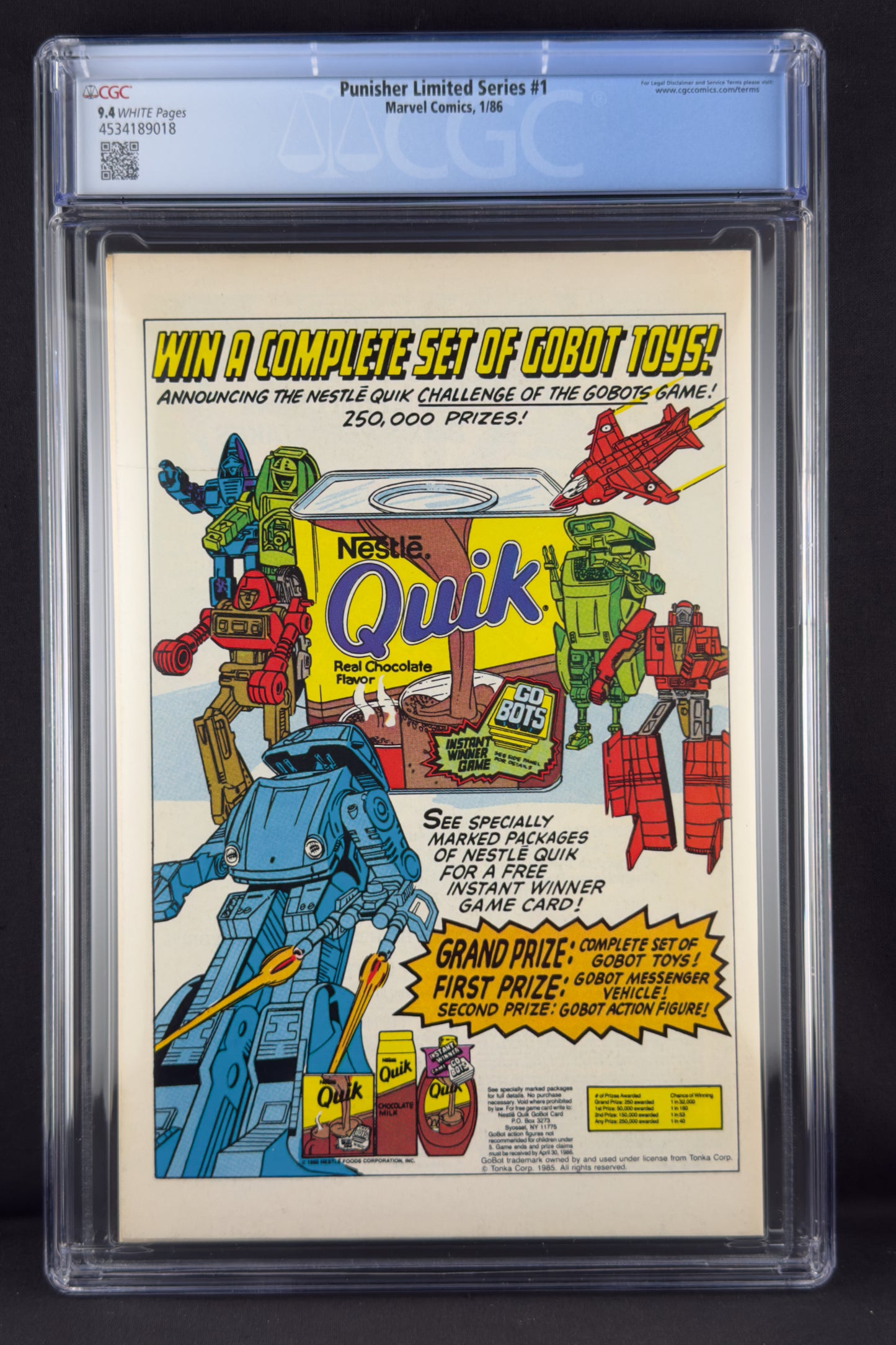 Punisher Limited Series #1 (1986) CGC 9.4 Mike Zeck