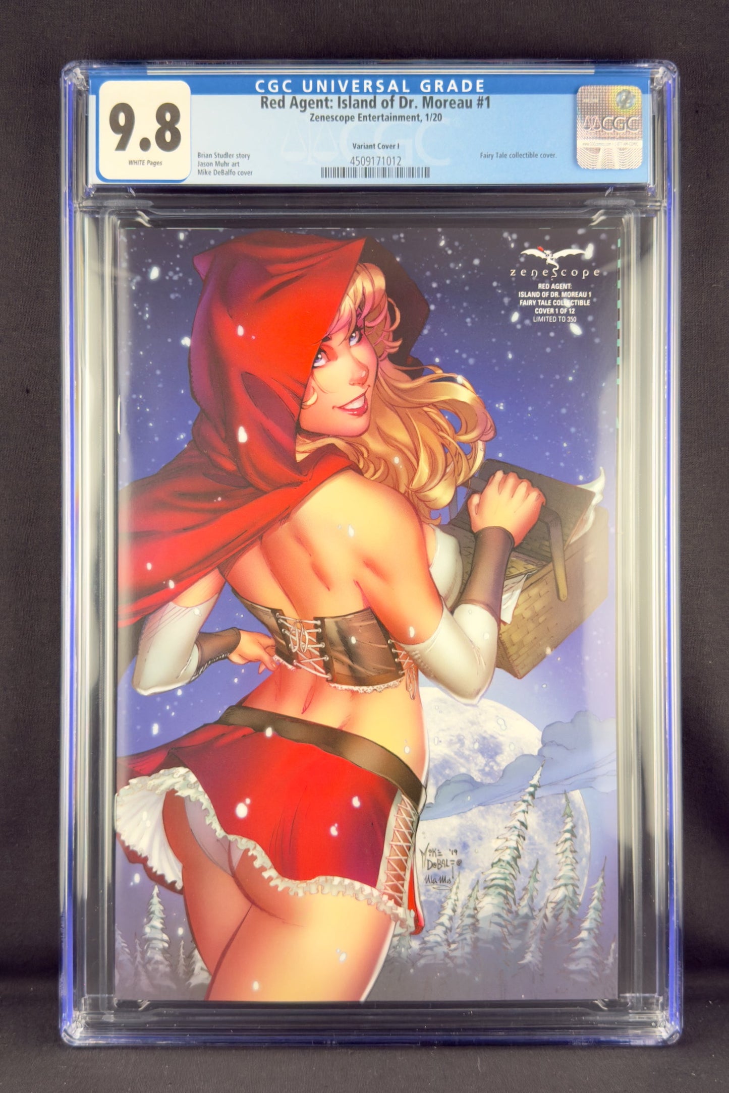 Red Agent: Island of Dr. Moreau #1 (2020) CGC 9.8 Mike DeBalfo Var I. Red Riding Hood
