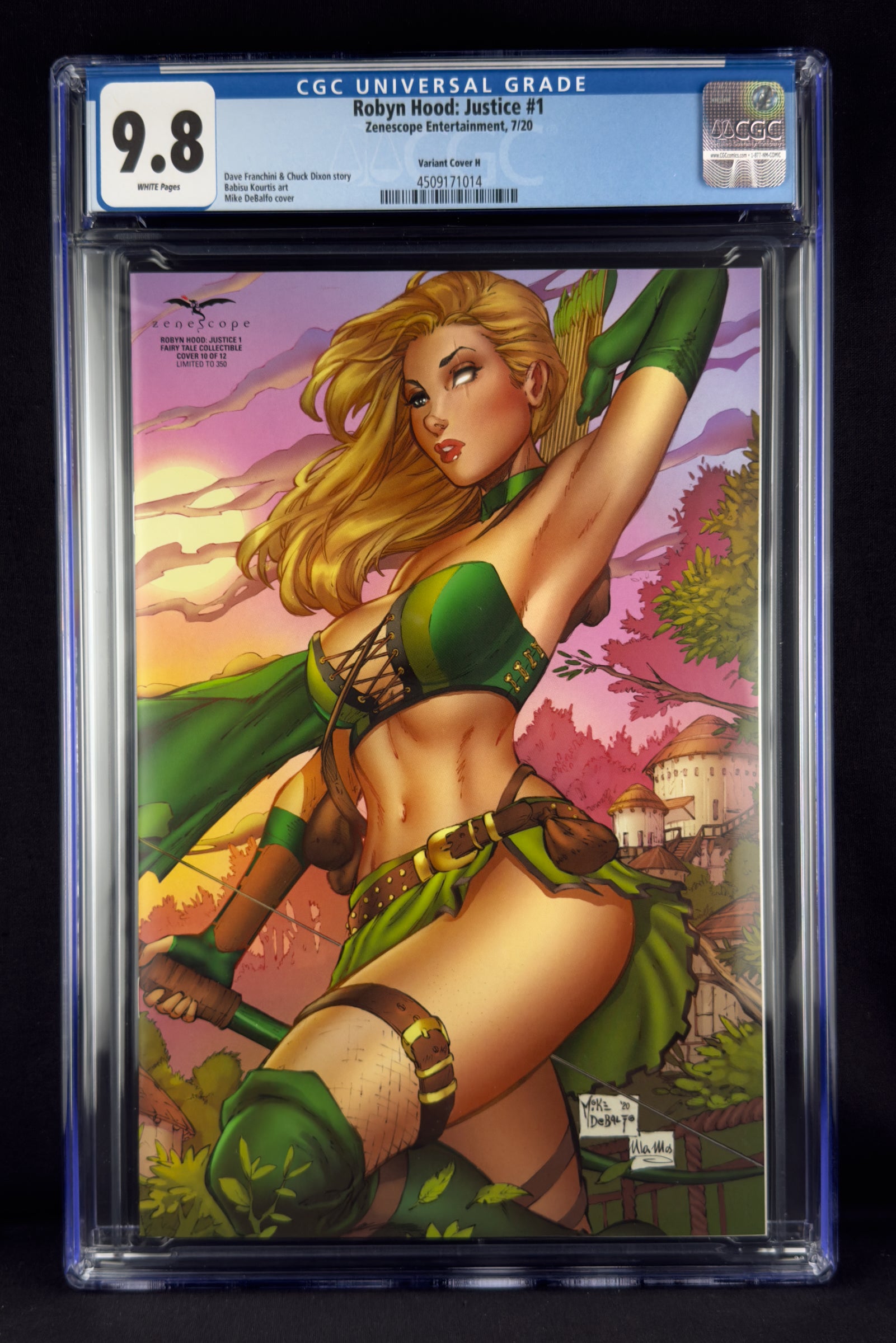 Robyn Hood Justice #1 (2020) CGC 9.8 Mike DeBalfo Variant H.