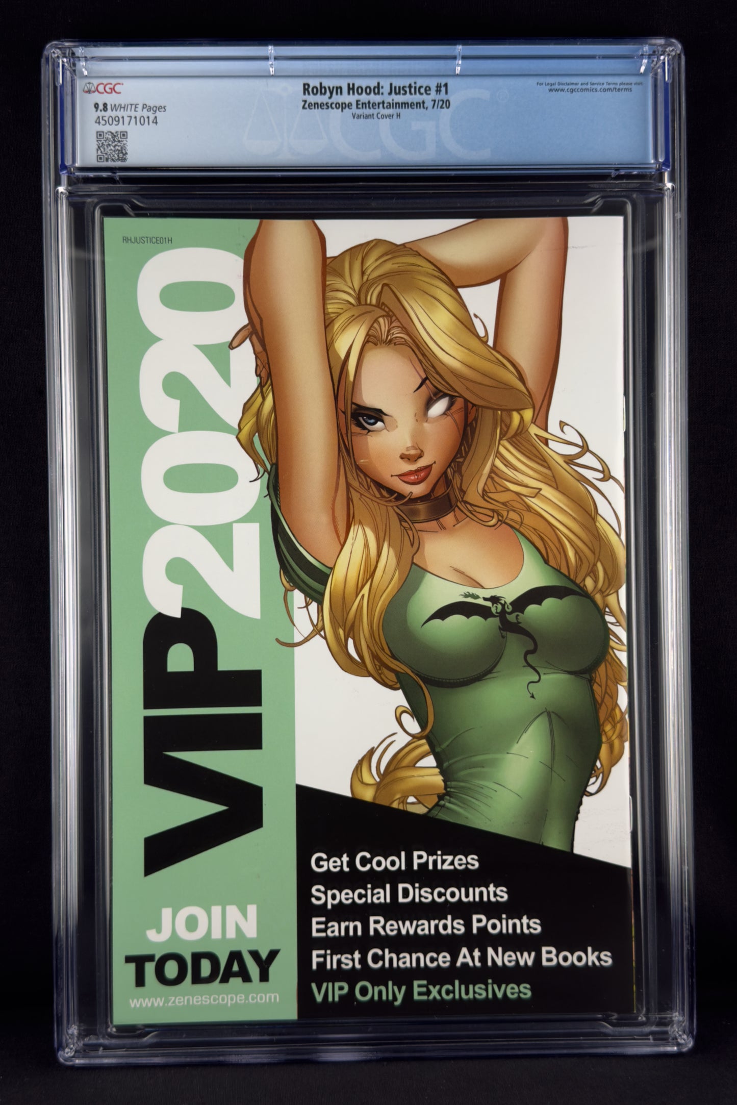 Robyn Hood: Justice #1 (2020) CGC 9.8 Mike DeBalfo Variant H Ltd 350