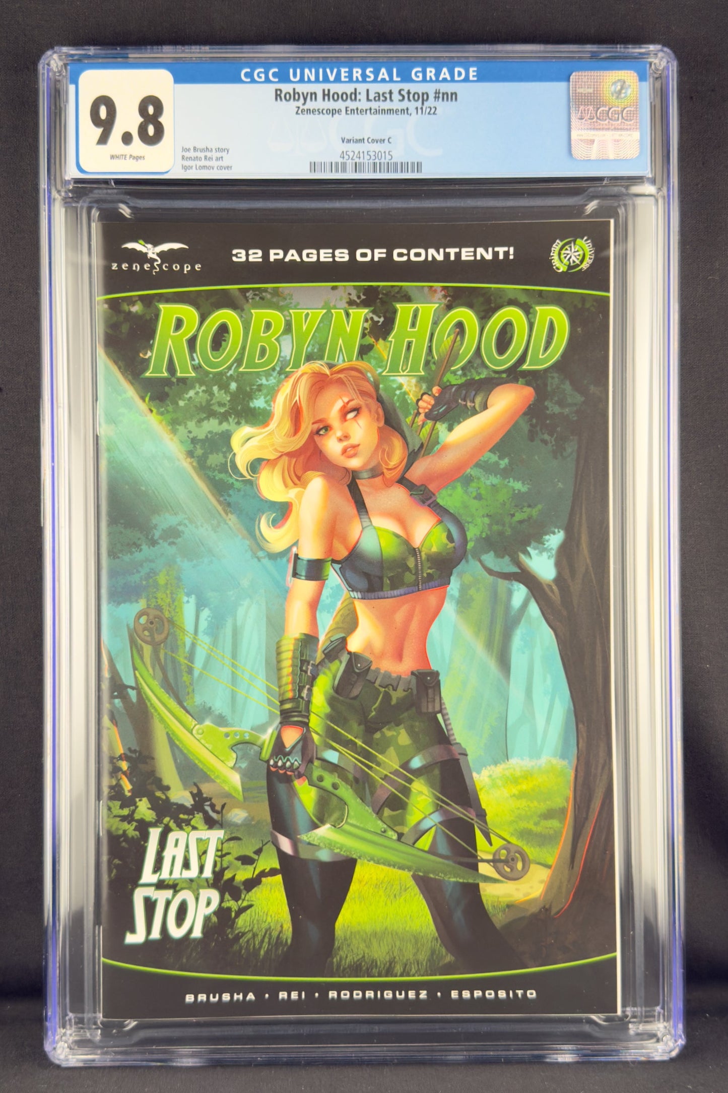 Robyn Hood: Last Stop #nn (2022) CGC 9.8 Igor Lomov Variant C