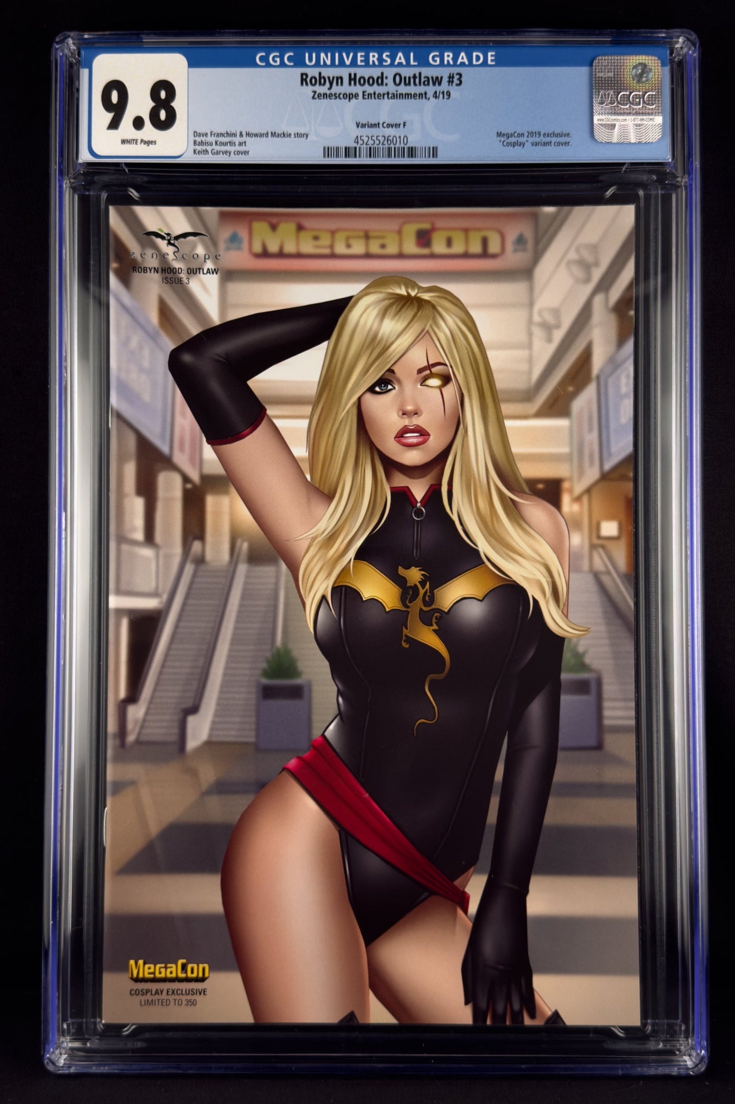 Robyn Hood: Outlaw #3 (2019) CGC 9.8 Keith Garvey Variant F Ltd 350. Warbird