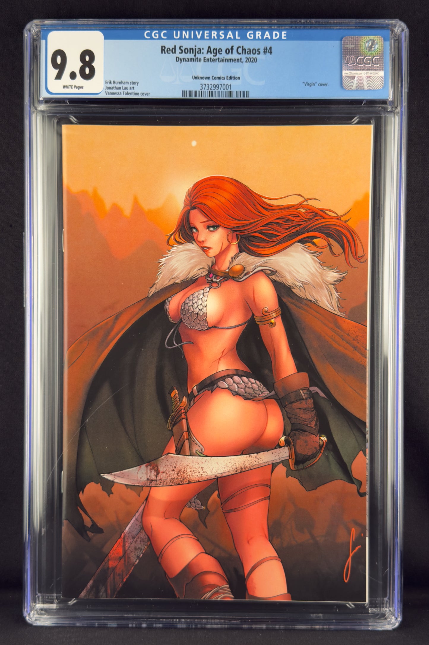 Red Sonja Age of Chaos #4 (2020) CGC 9.8 Vanessa Tolentino Virgin.
