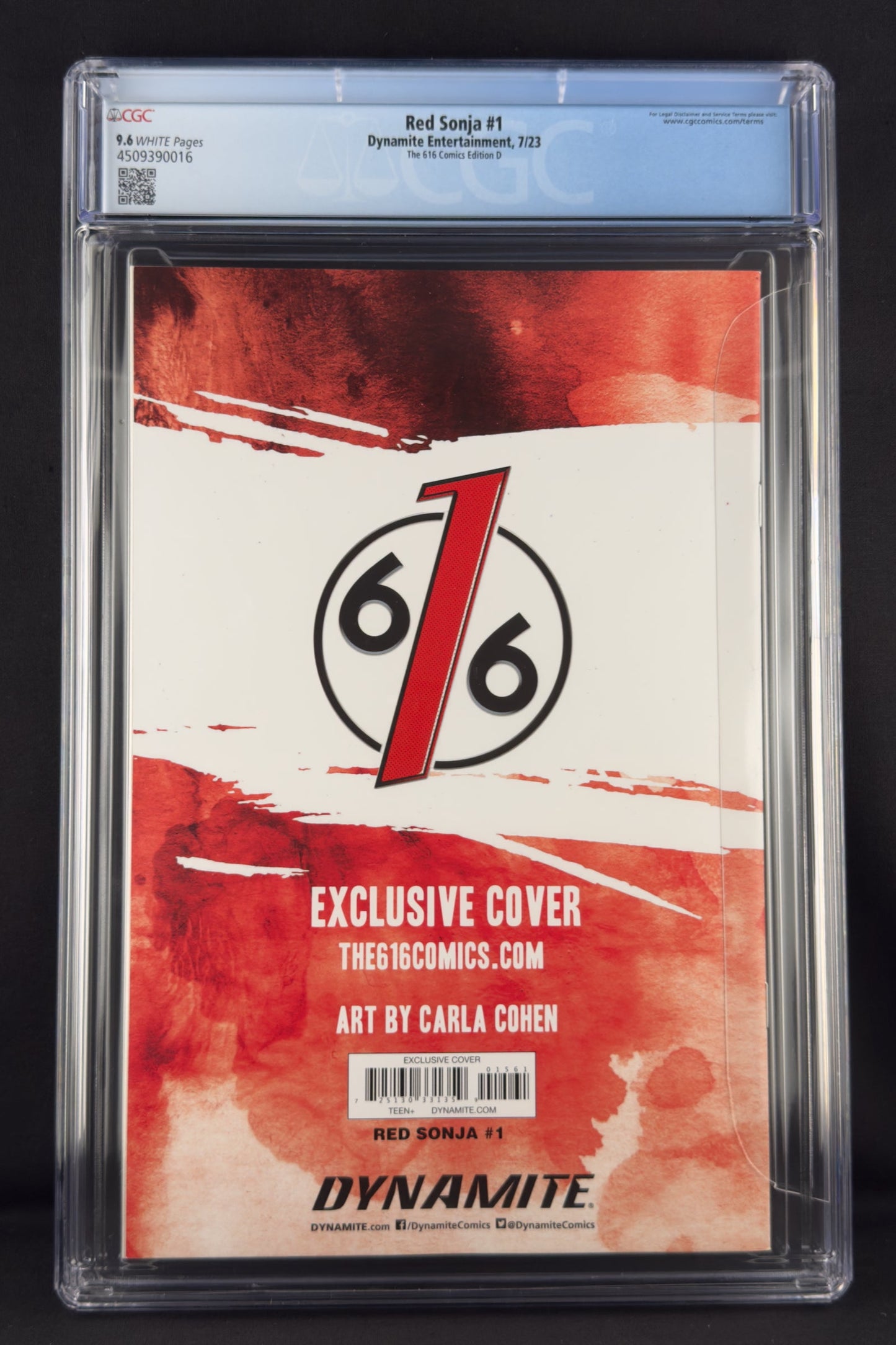 Red Sonja #1 (2023) CGC 9.6 Carla Cohen Metal Virgin Variant D Ltd 30