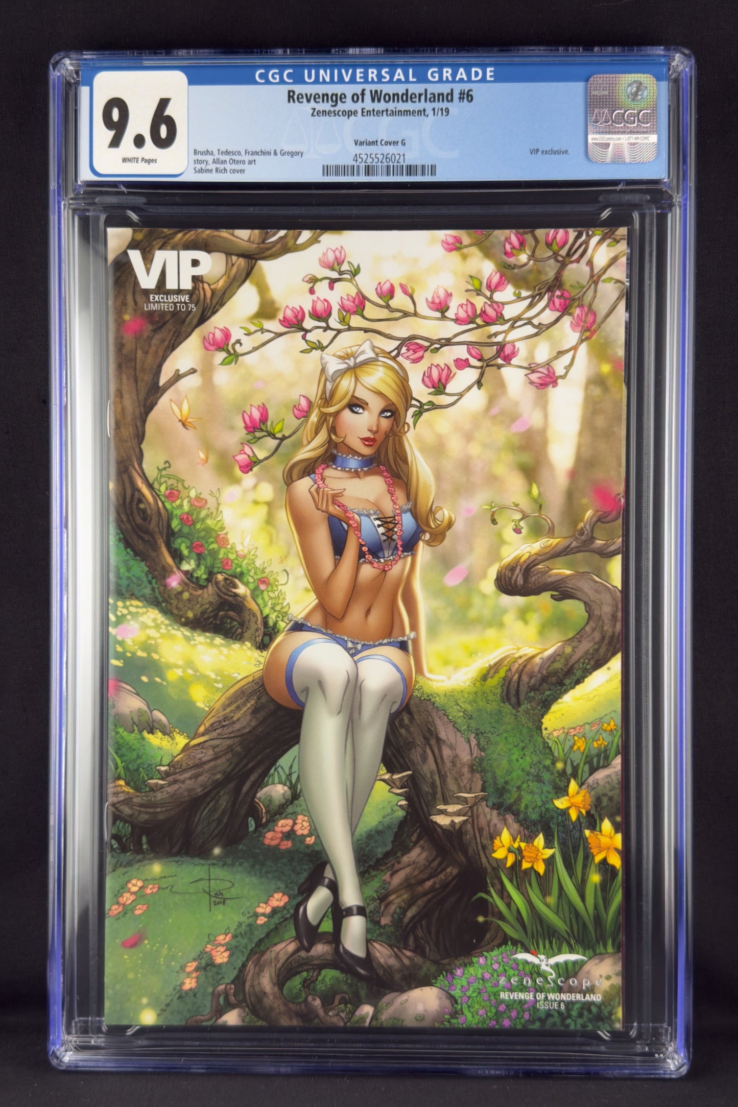Revenge of Wonderland #6 (2019) CGC 9.6 Sabine Rich VIP Variant G. Alice Liddle