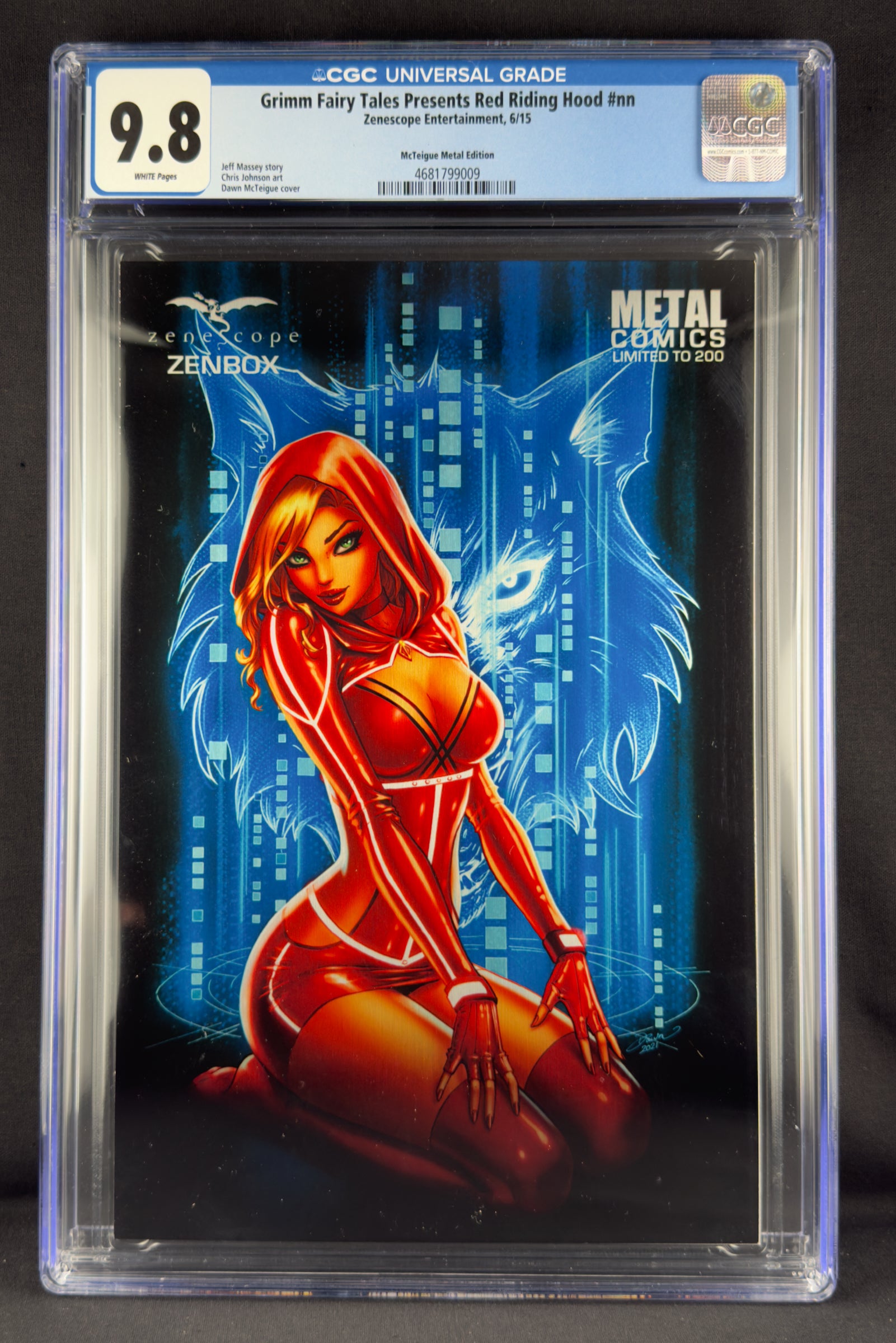 Red Riding Hood 10th Anniversary Special (2015) CGC 9.8 McTeigue Metal.