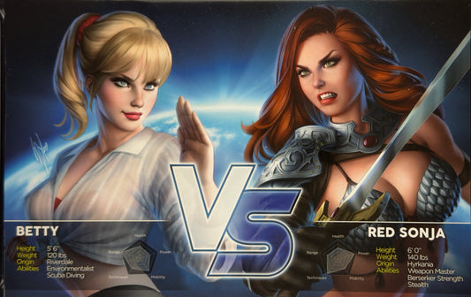 Red Sonja & Vampirella Meet Betty & Veronica #1 (2019) CGC 9.8 Warren Louw Virgin Variant B