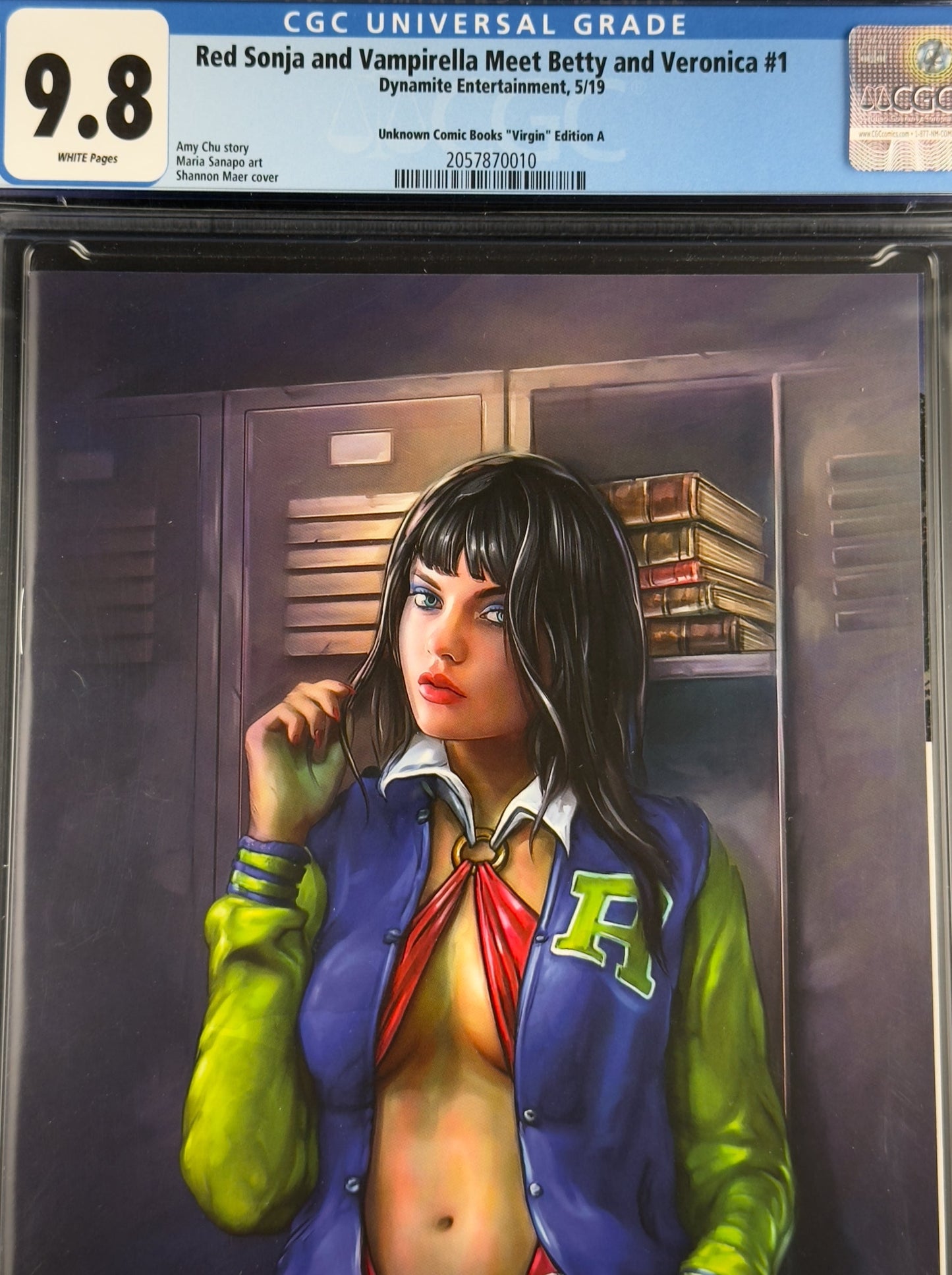 Red Sonja & Vampirella Meet Betty & Veronica #1 (2019) CGC 9.8 Shannon Maer Virgin Variant A
