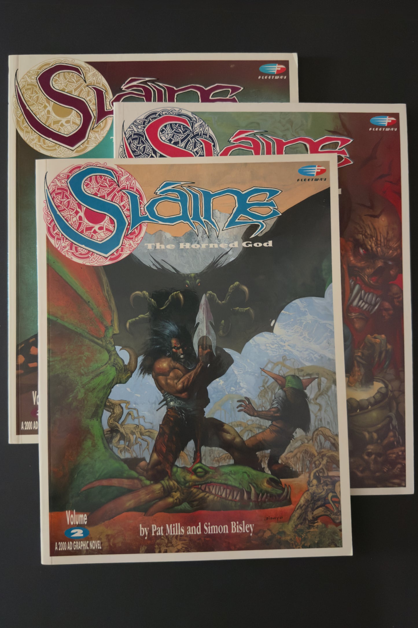 Slaine: The Horned God (1990) Set: #1 #2 #3 Simon Bisley