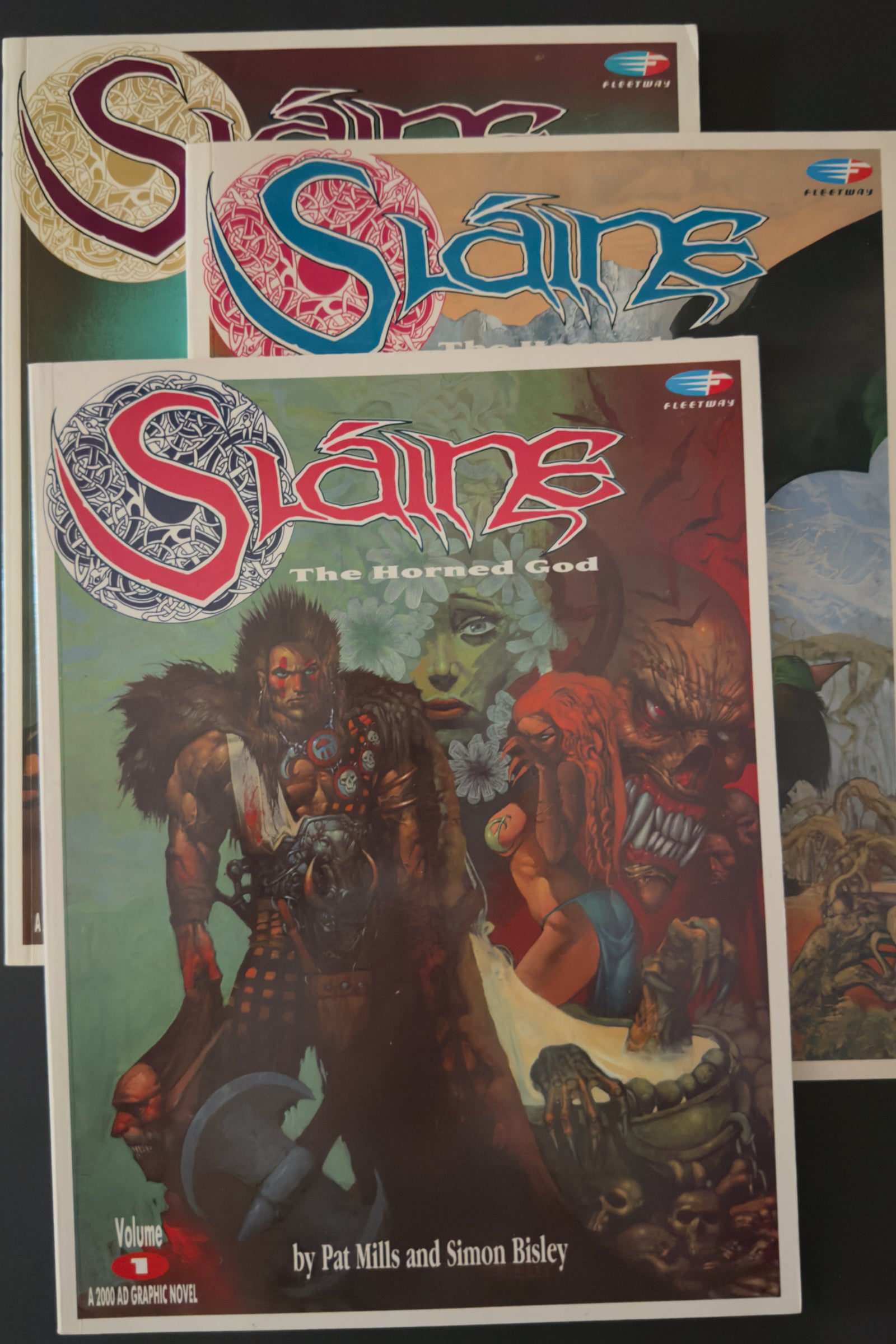 Slaine the Horned God 1990 - Set of Volumes 1 - 3 by Simon Bisley