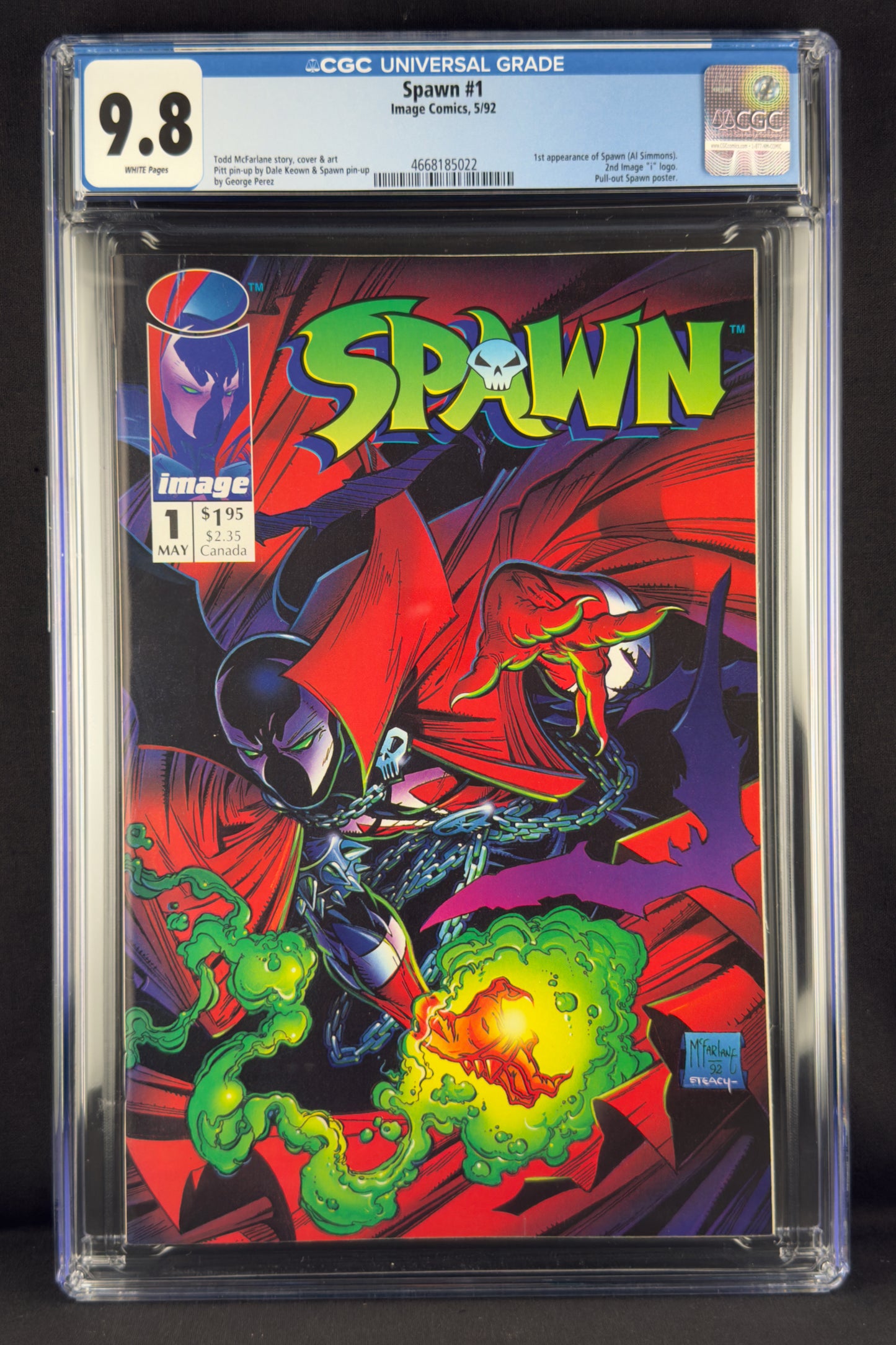 Spawn #1 (1992) CGC 9.8 - First appearance of Spawn (Al Simmons).