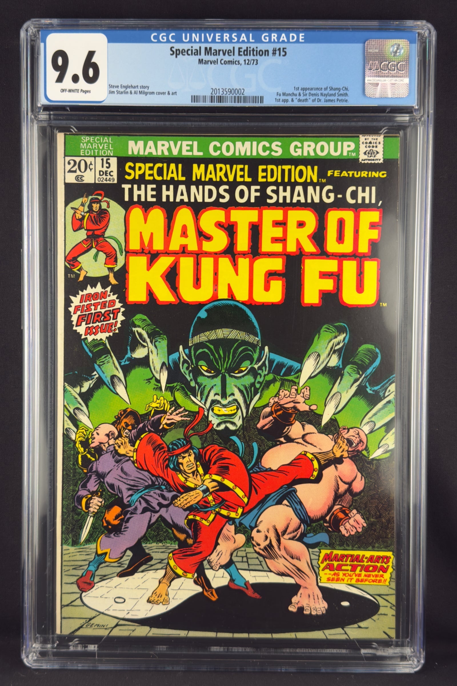 Special Marvel Edition #15 (1973) CGC 9.6 - First appearance of Shang-Chi