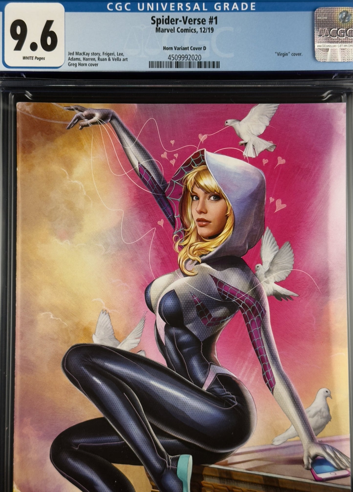 Spider-Verse #1 (2019) CGC 9.6 Greg Horn NYCC Virgin Variant D Ltd 1000