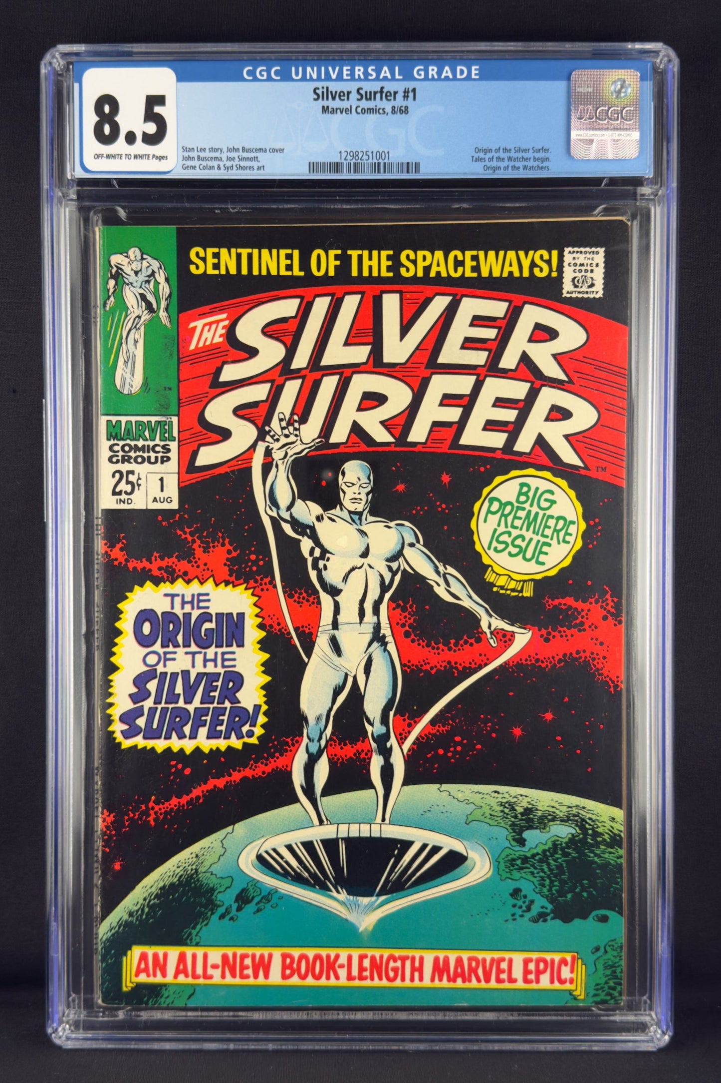 Silver Surfer #1 (1968) CGC 8.5 John Buscema - Origin Silver Surfer 1st App Shalla-Bal