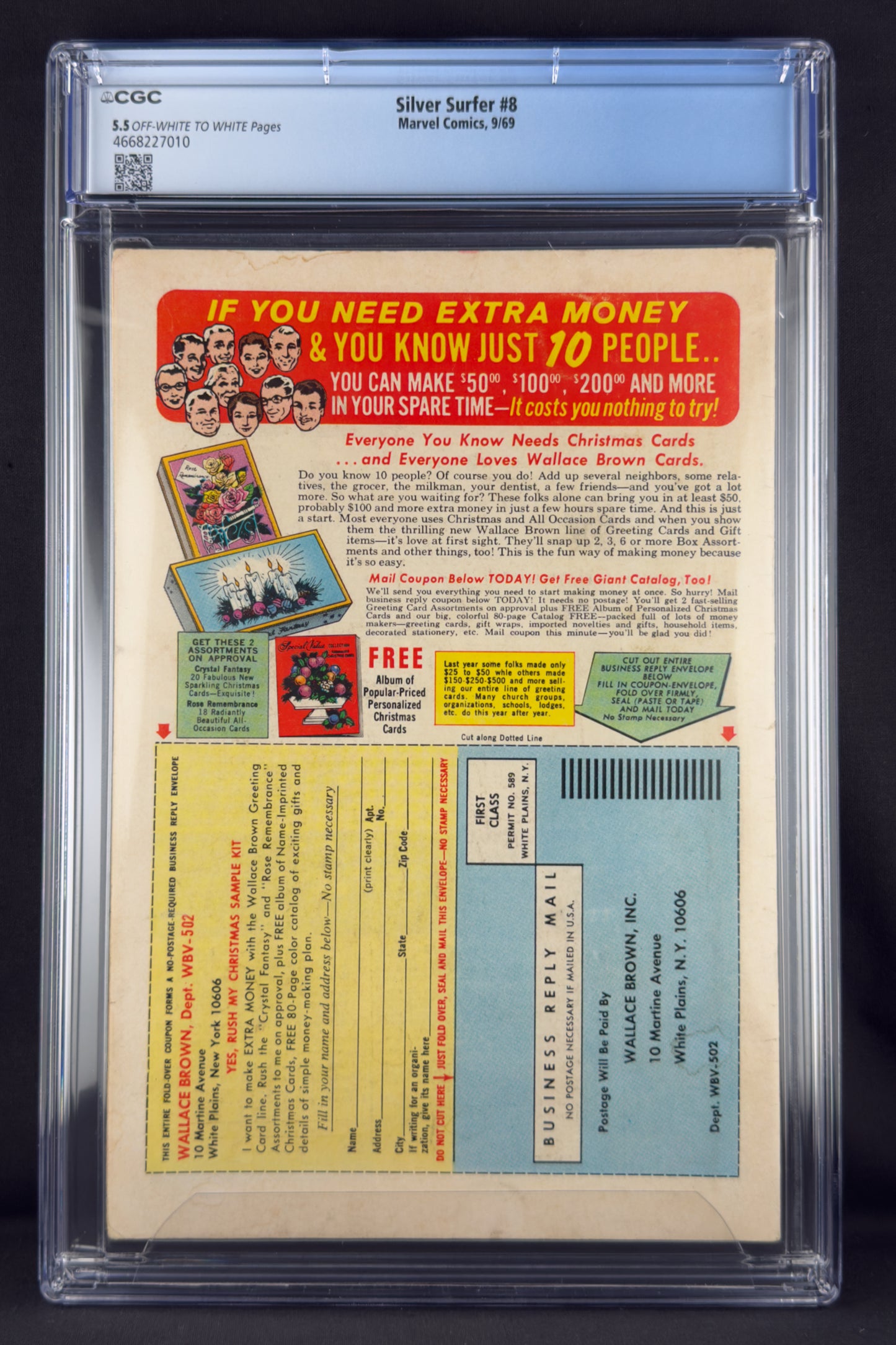 Silver Surfer #8 (1969) CGC 5.5 - 1st app Flying Dutchman