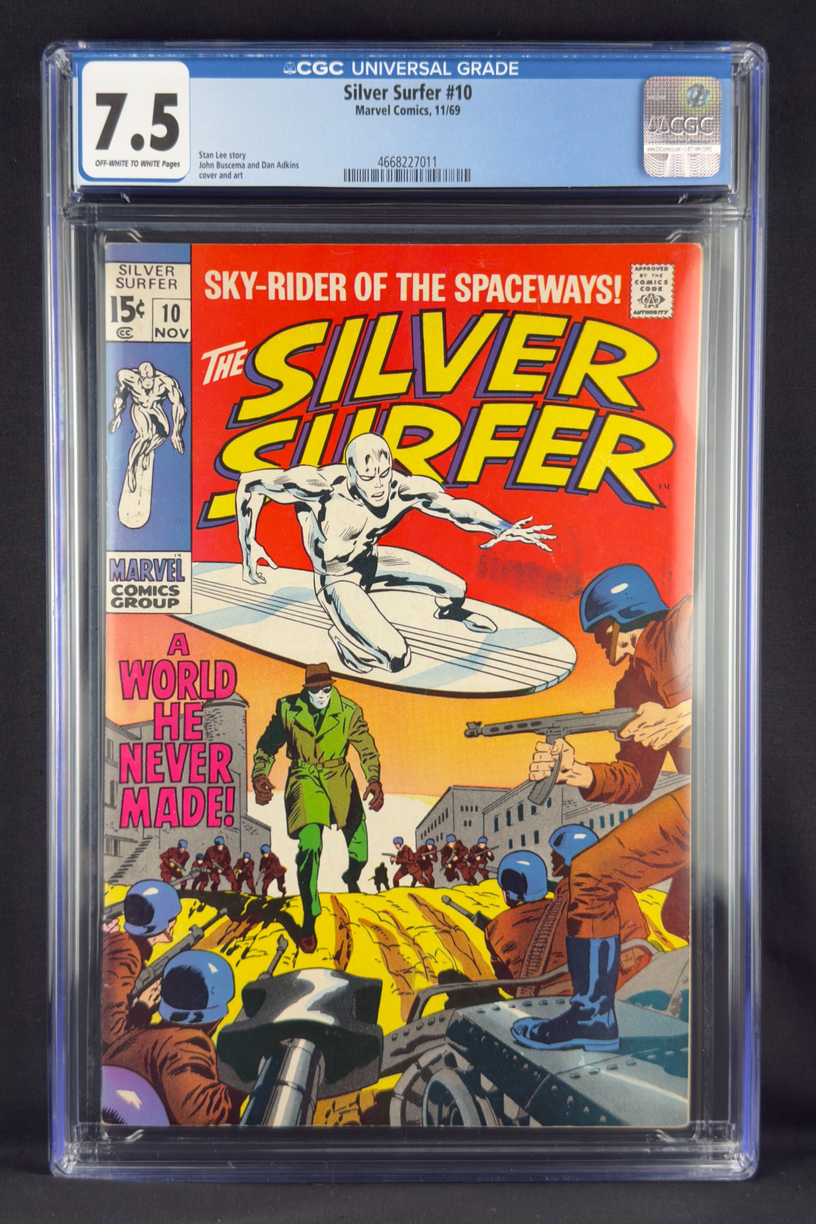 Silver Surfer #10 (1969) CGC 7.5.