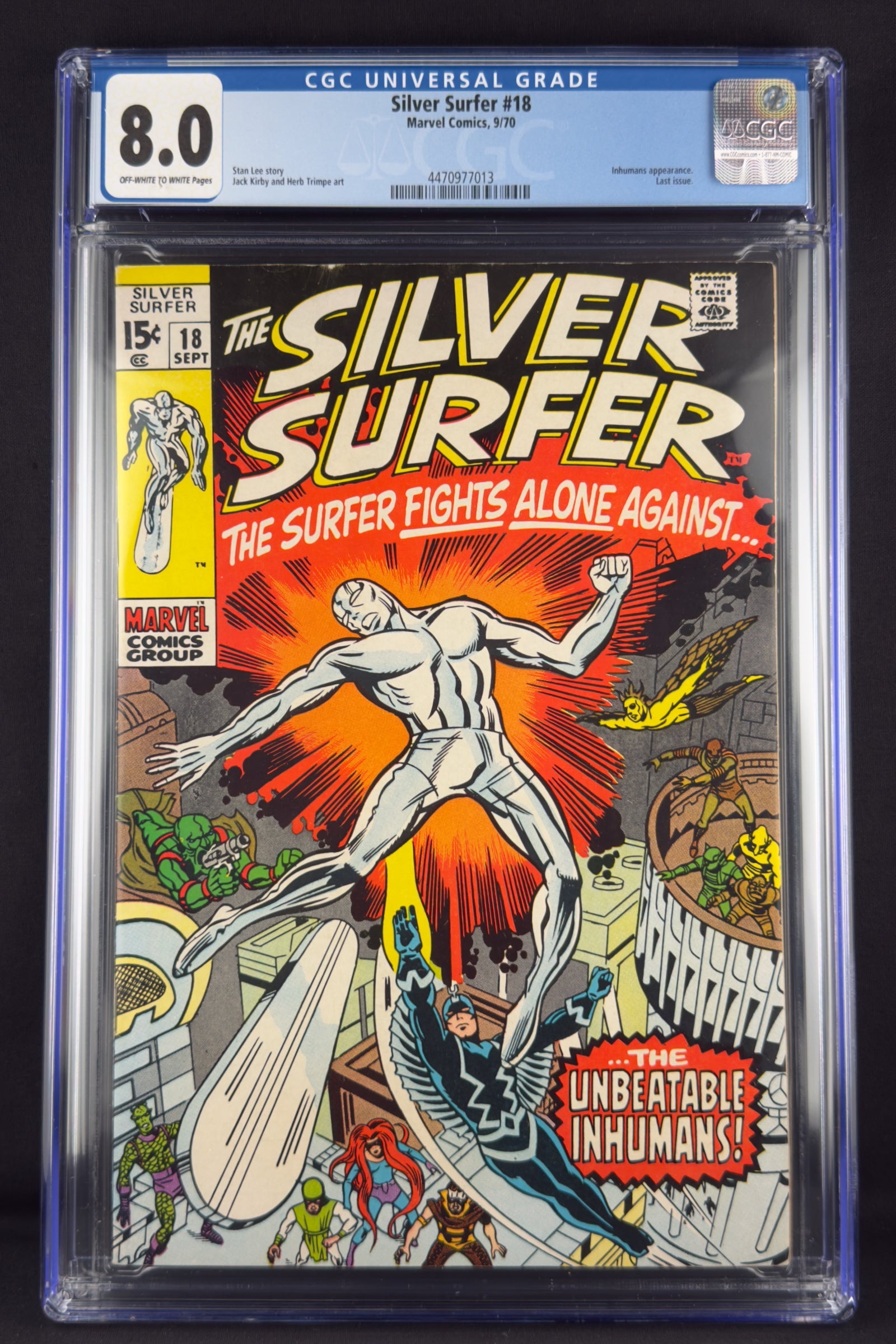 Silver Surfer #18 (1970) CGC 8.0 - vs. Inhumans