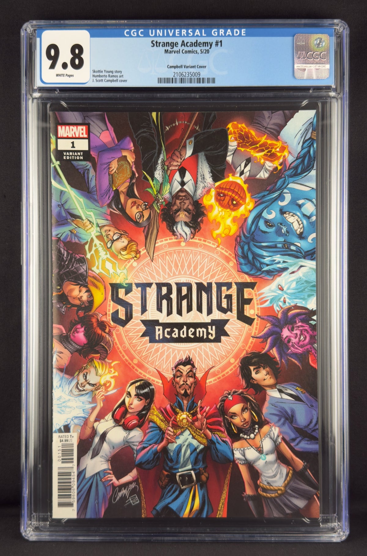 Strange Academy #1 (2020) CGC 9.8 J Scott Campbell - First app Emily Bright