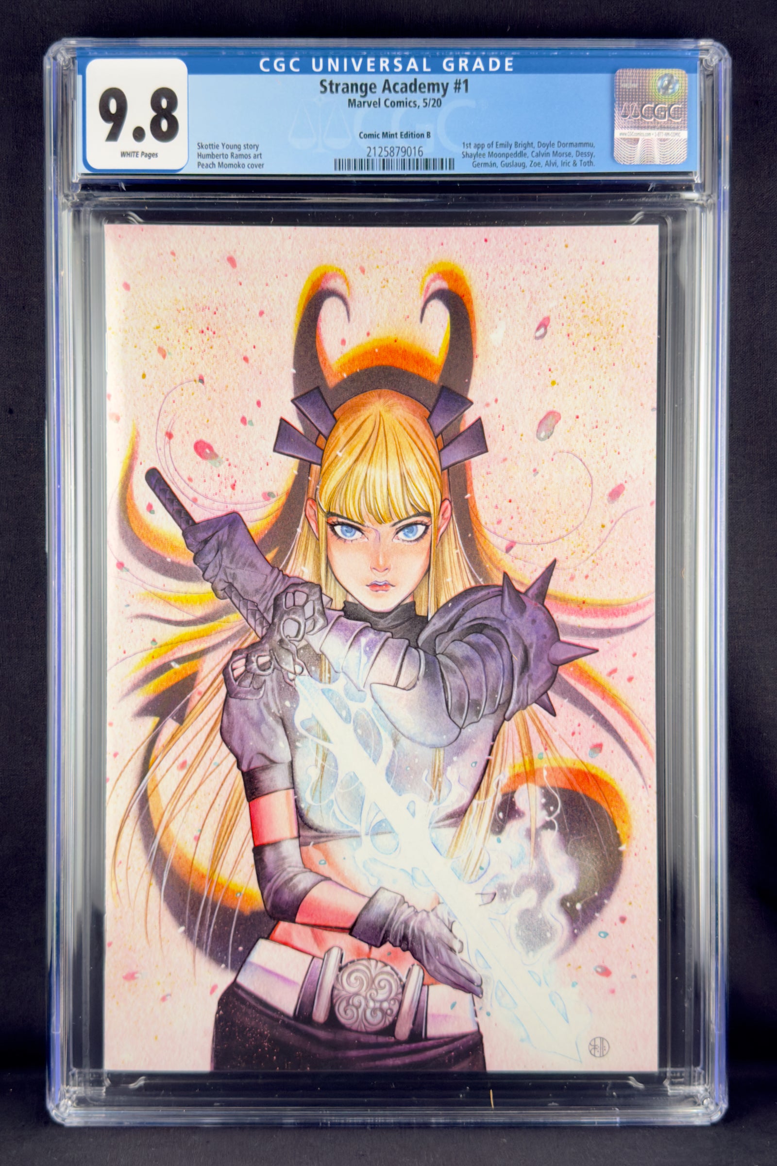Strange Academy #1 (2020) CGC 9.8 Peach Momoko Virgin—1st Emily Bright.
