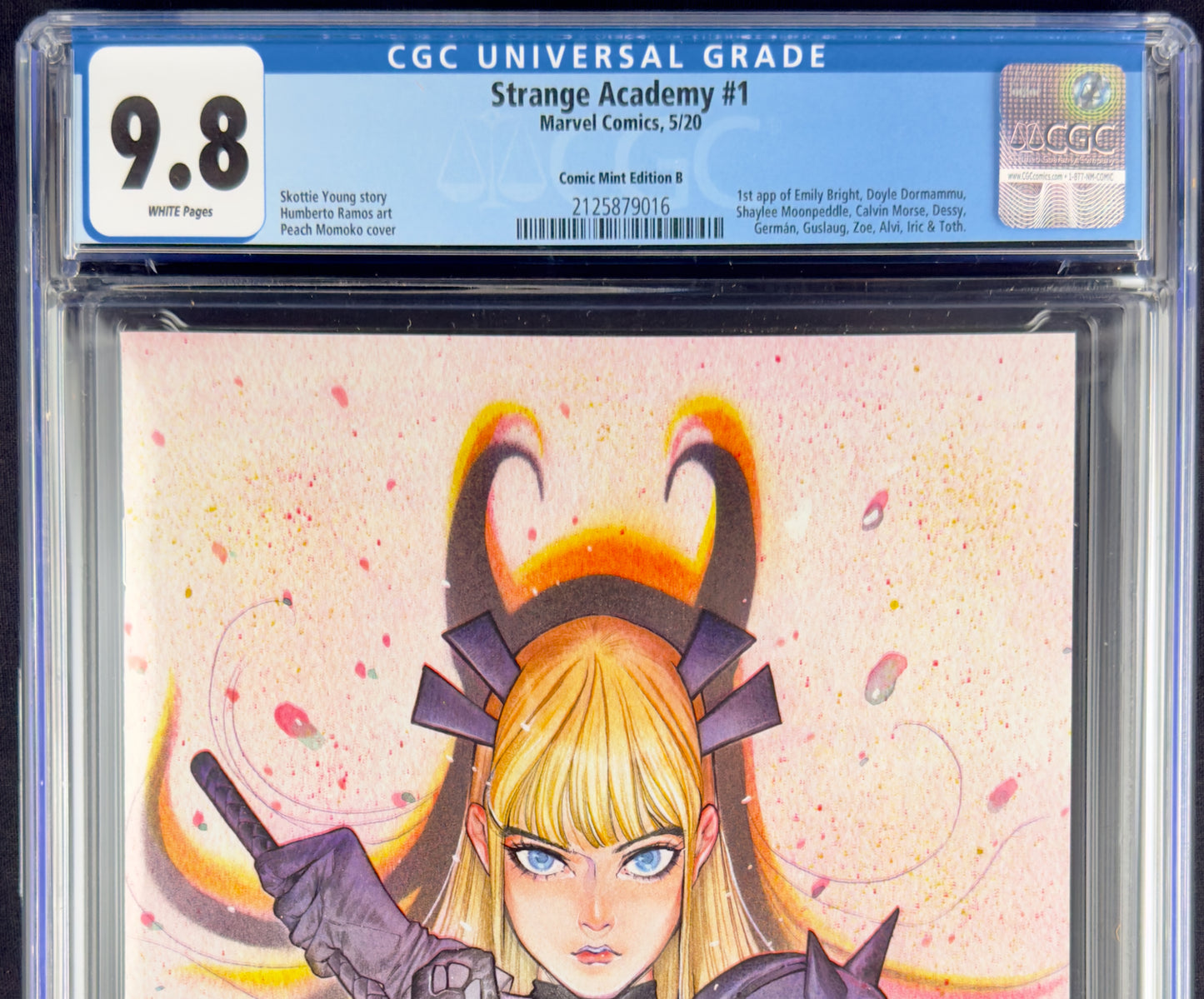 Strange Academy #1 (2020) CGC 9.8 Peach Momoko Virgin Variant B Ltd 600 - 1st app Emily Bright