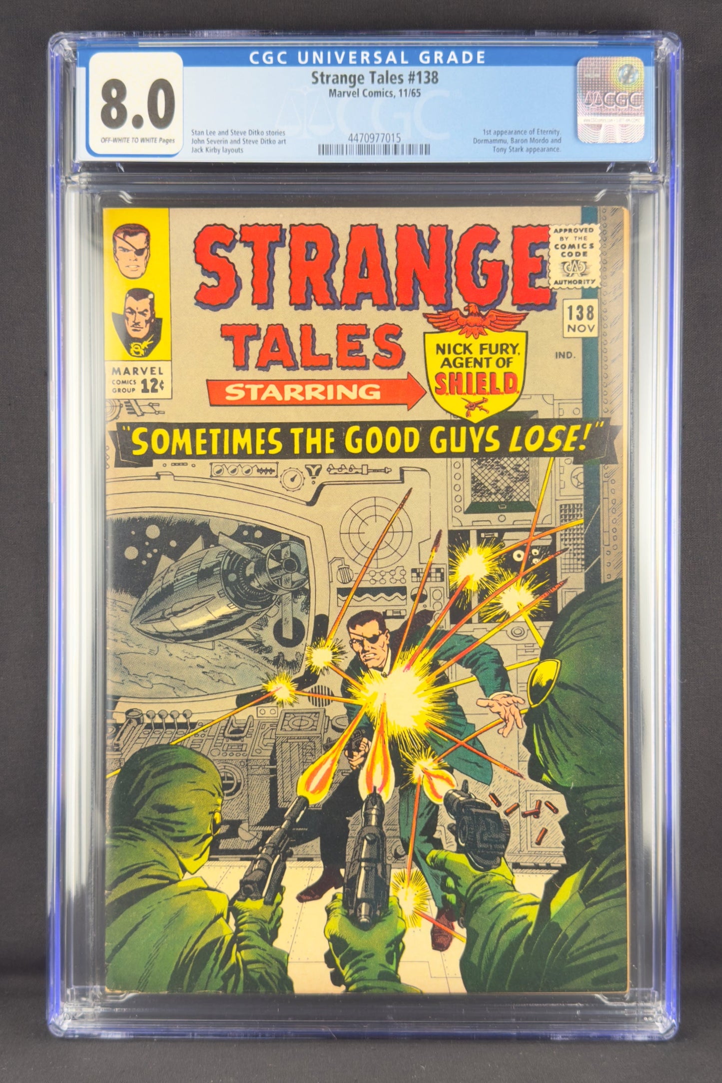 Strange Tales #138 (1965) CGC 8.0 - First appearance of Eternity