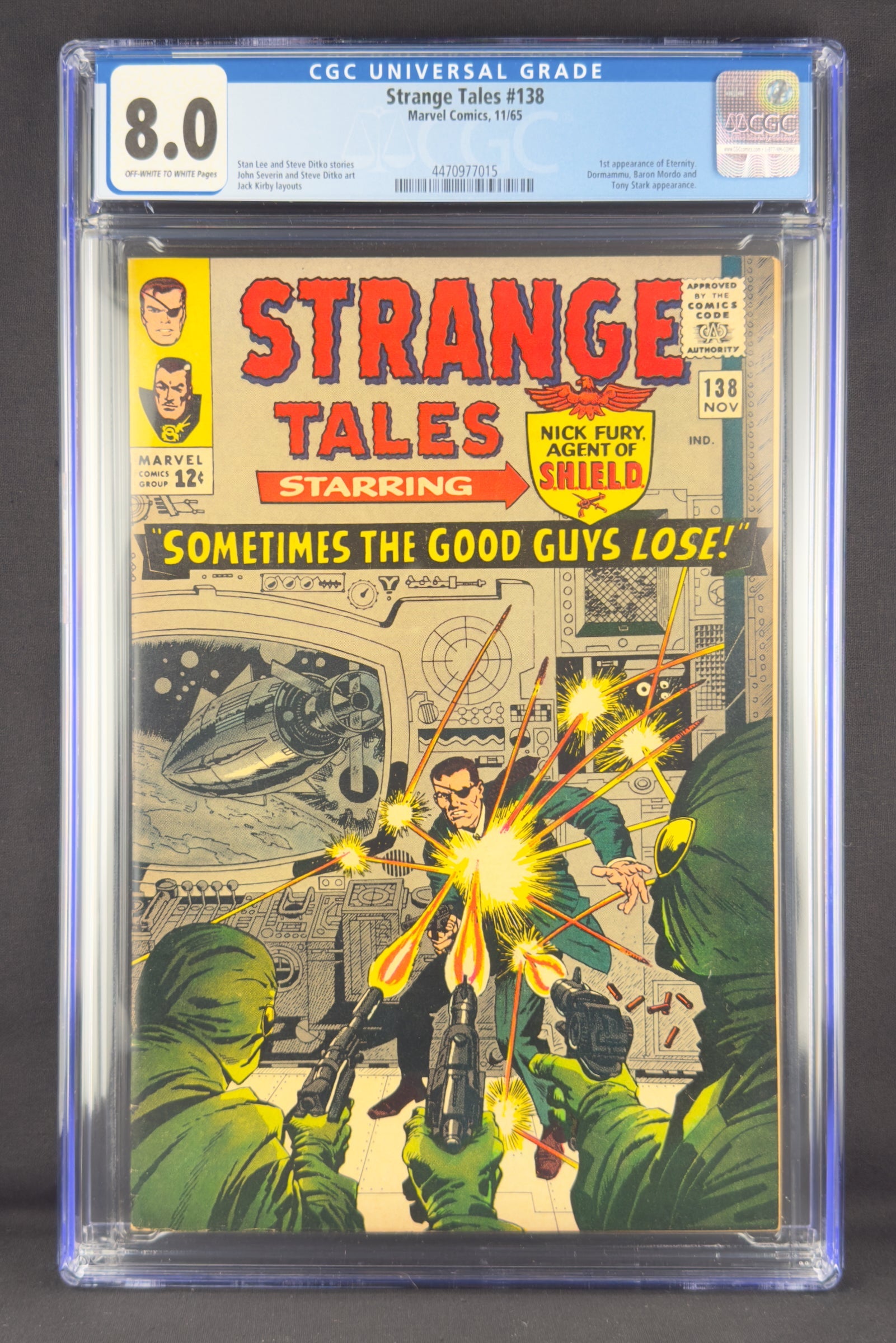 Strange Tales #138 (1965) CGC 8.0 - First appearance of Eternity