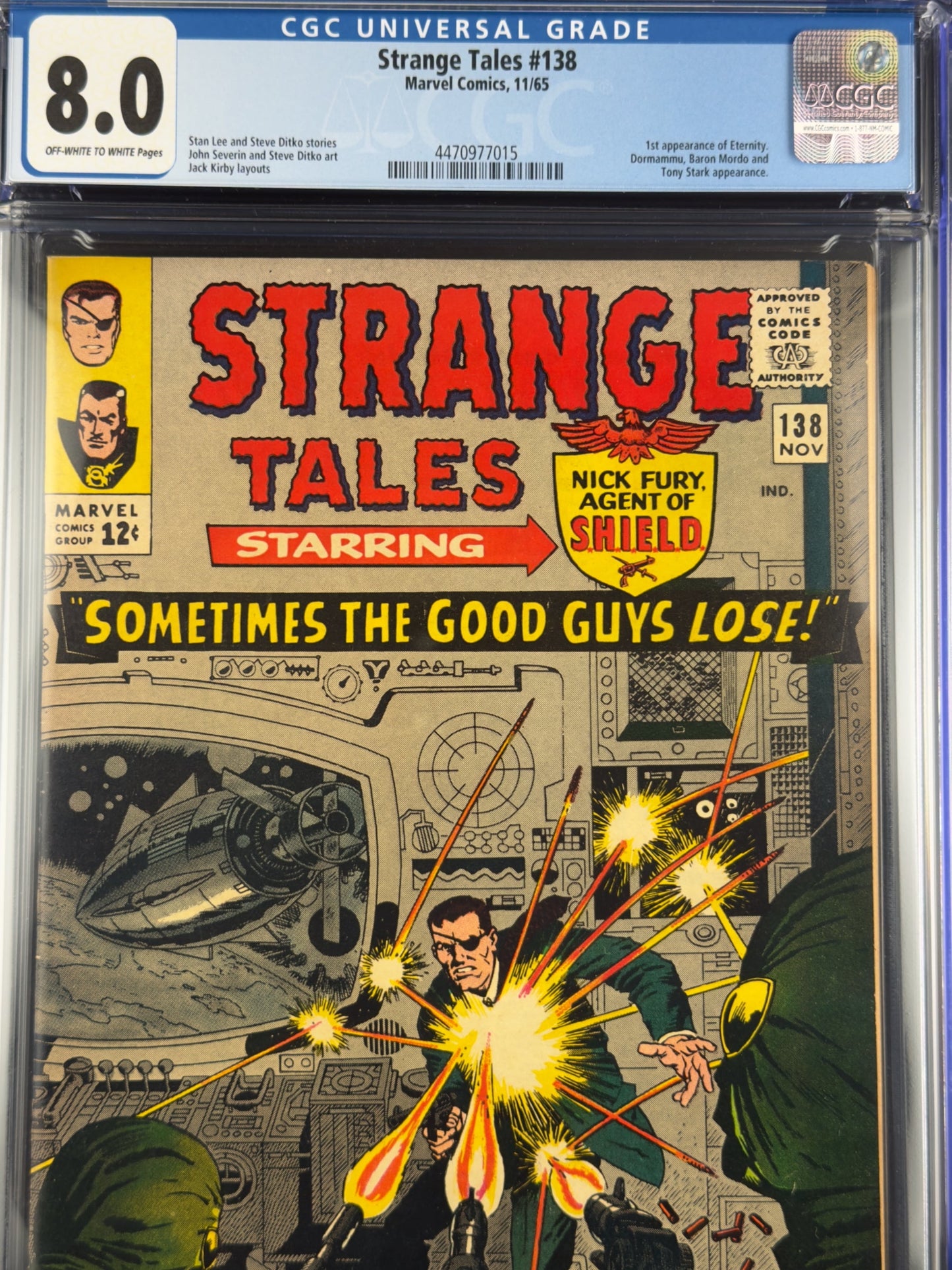Strange Tales #138 (1965) CGC 8.0 - 1st app Eternity