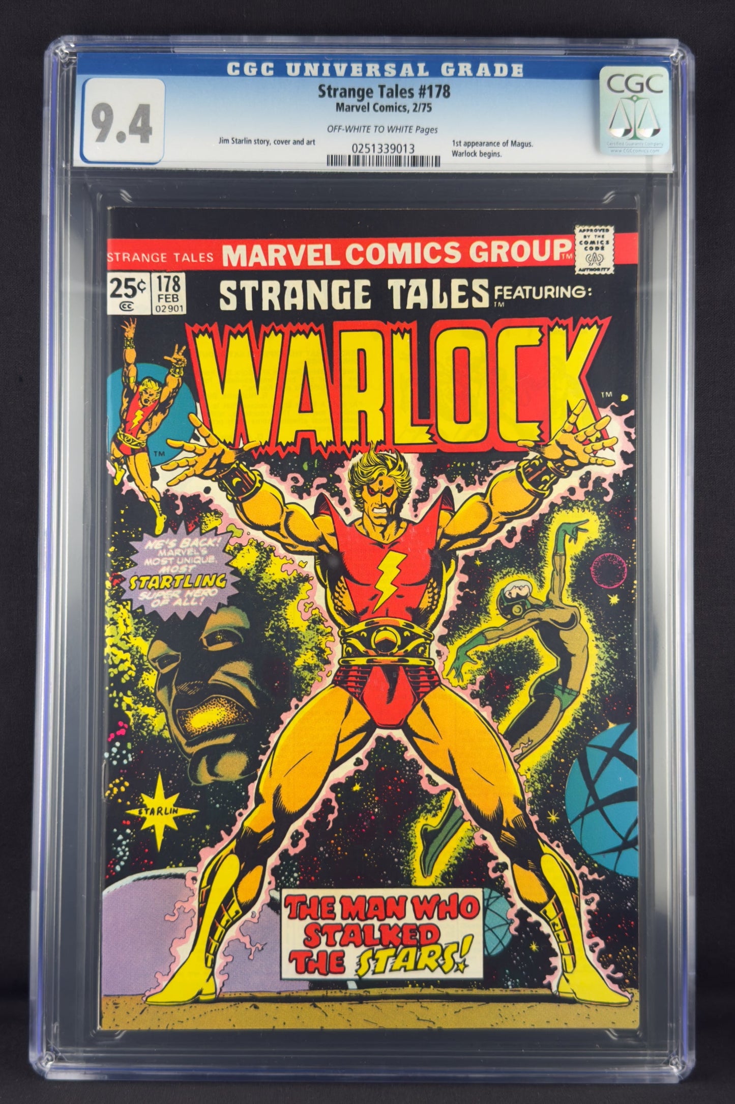 Strange Tales #178 (1975) CGC 9.4 - First appearance of Magus