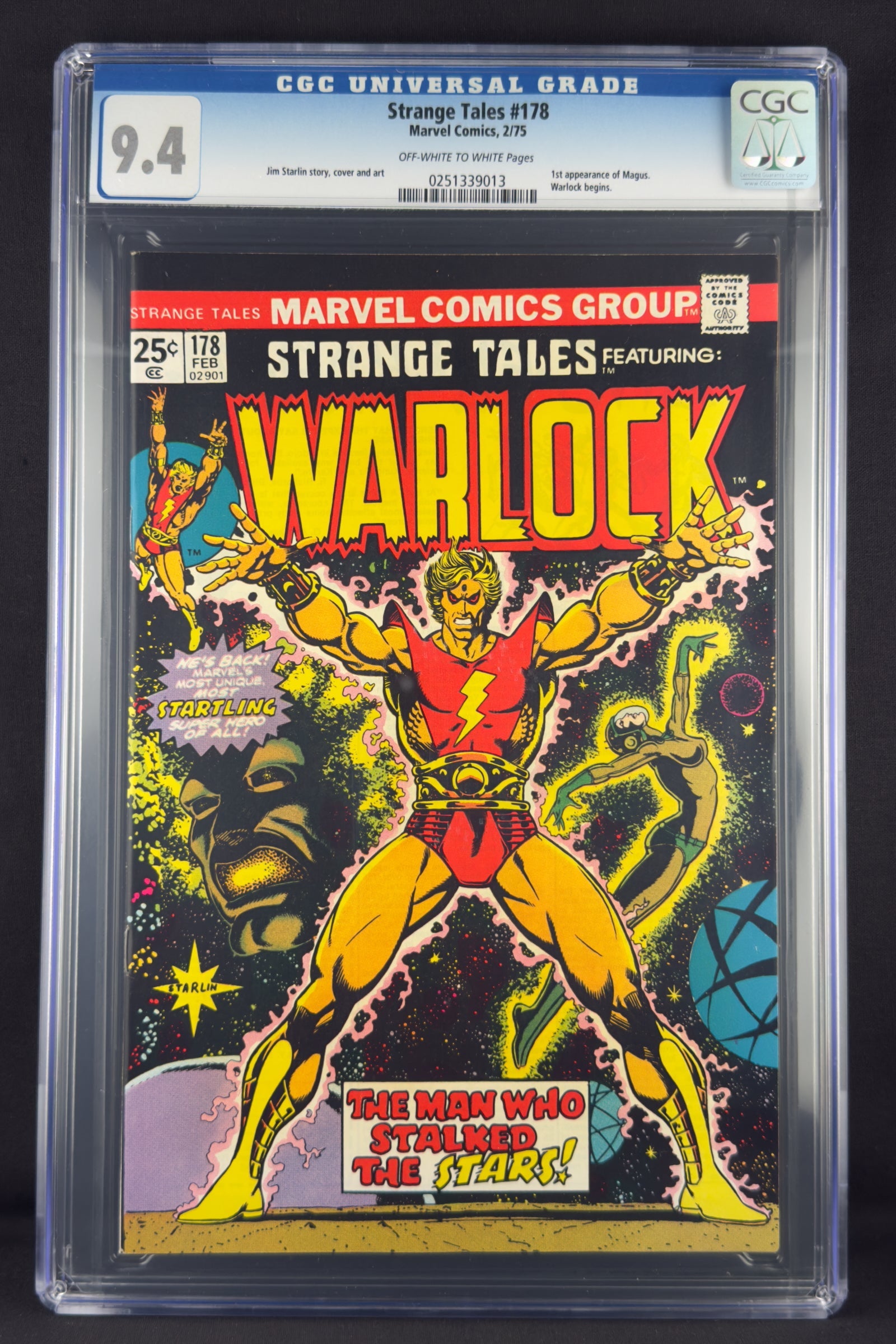 Strange Tales #178 (1975) CGC 9.4 - First appearance of Magus
