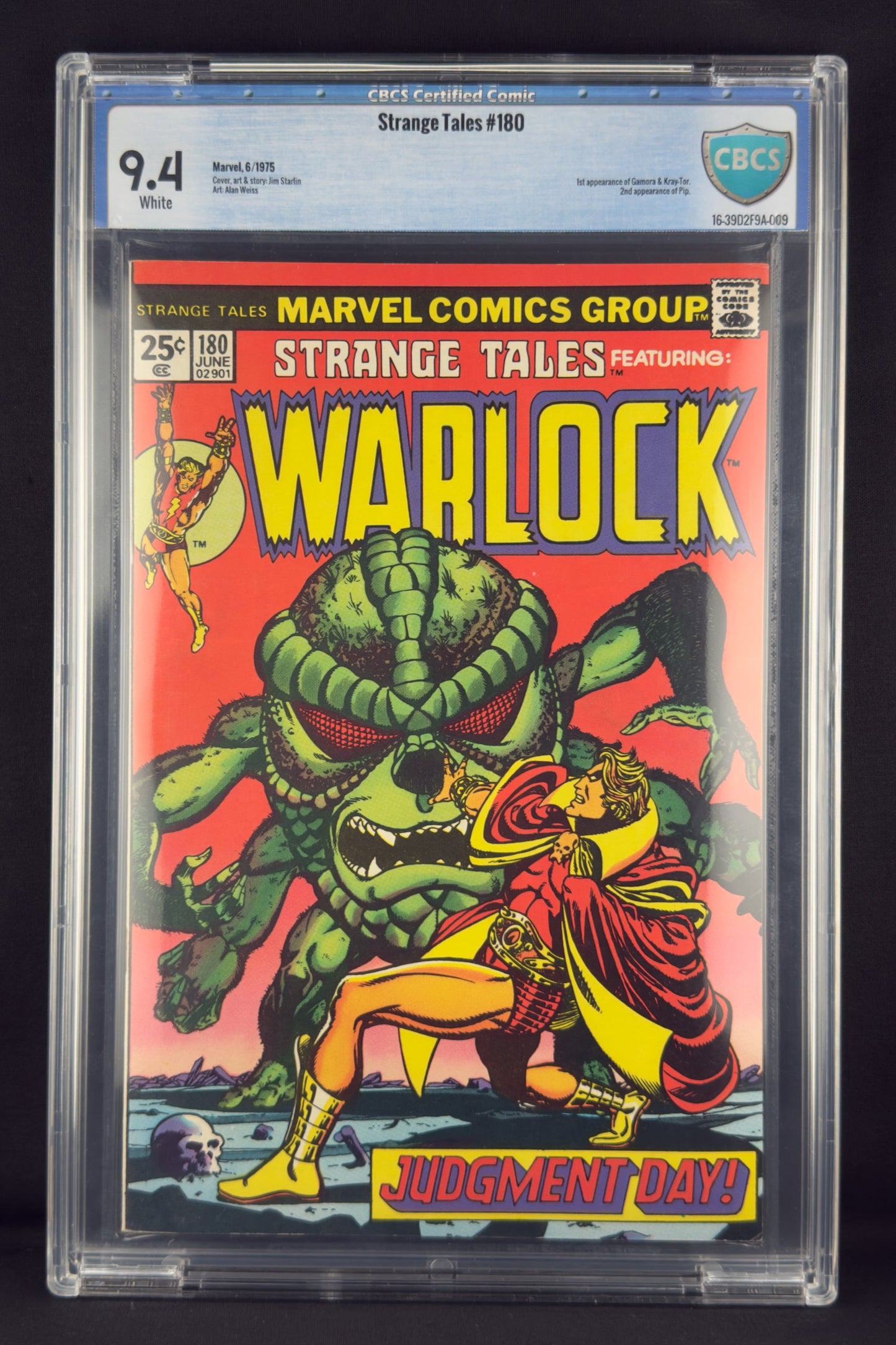 Strange Tales #180 (1975) CBCS 9.4 Jim Starlin - 1st app Gamora