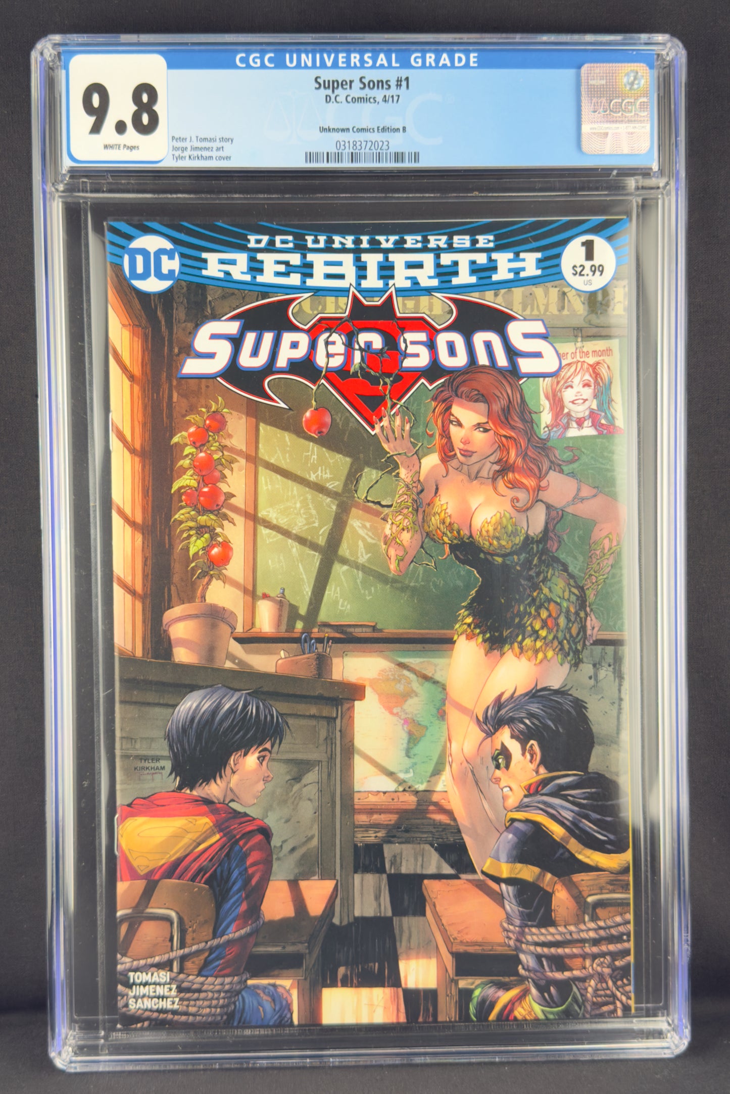 Super Sons #1 (2017) CGC 9.8 Tyler Kirkham Variant B.