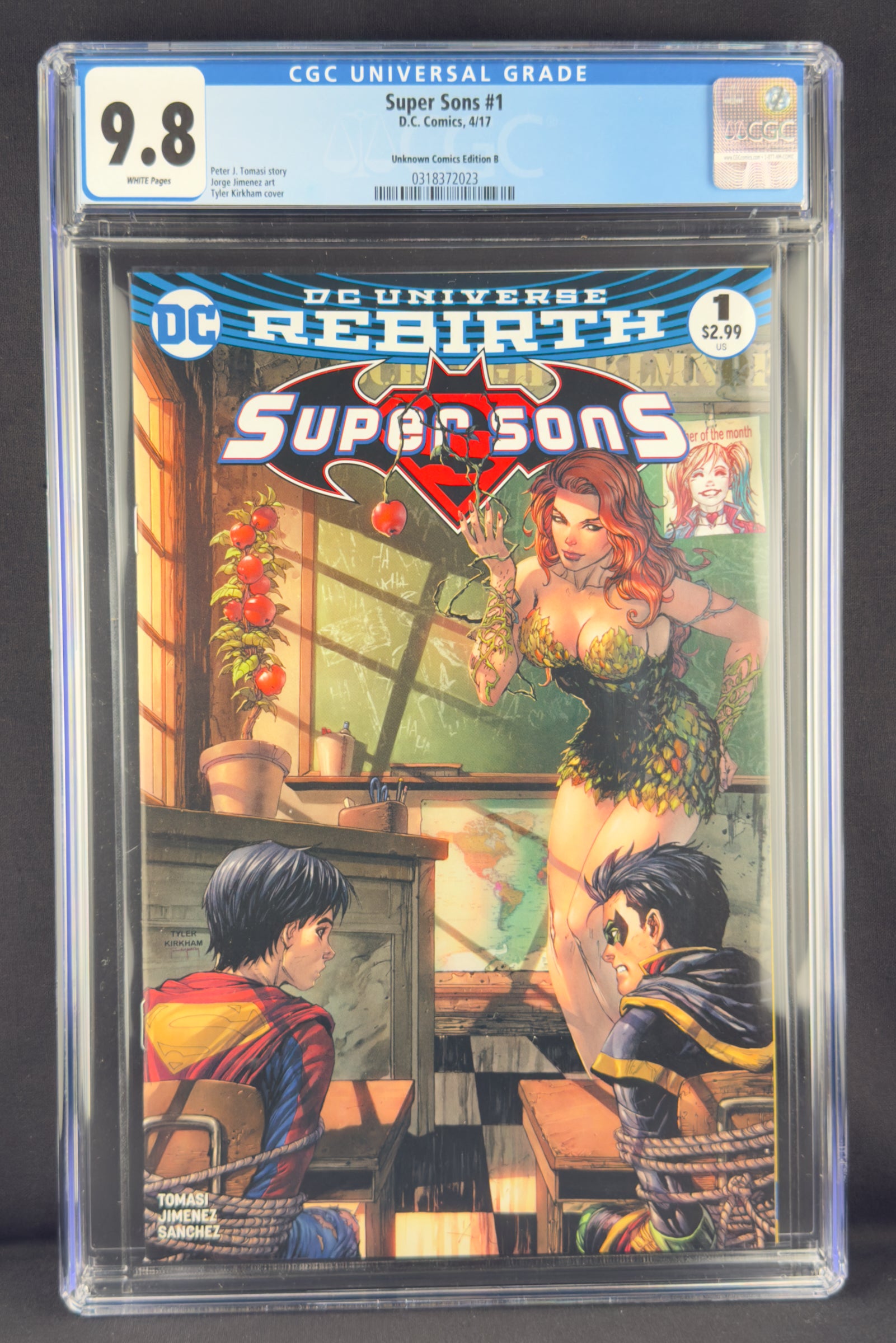 Super Sons #1 (2017) CGC 9.8 Tyler Kirkham Variant B.