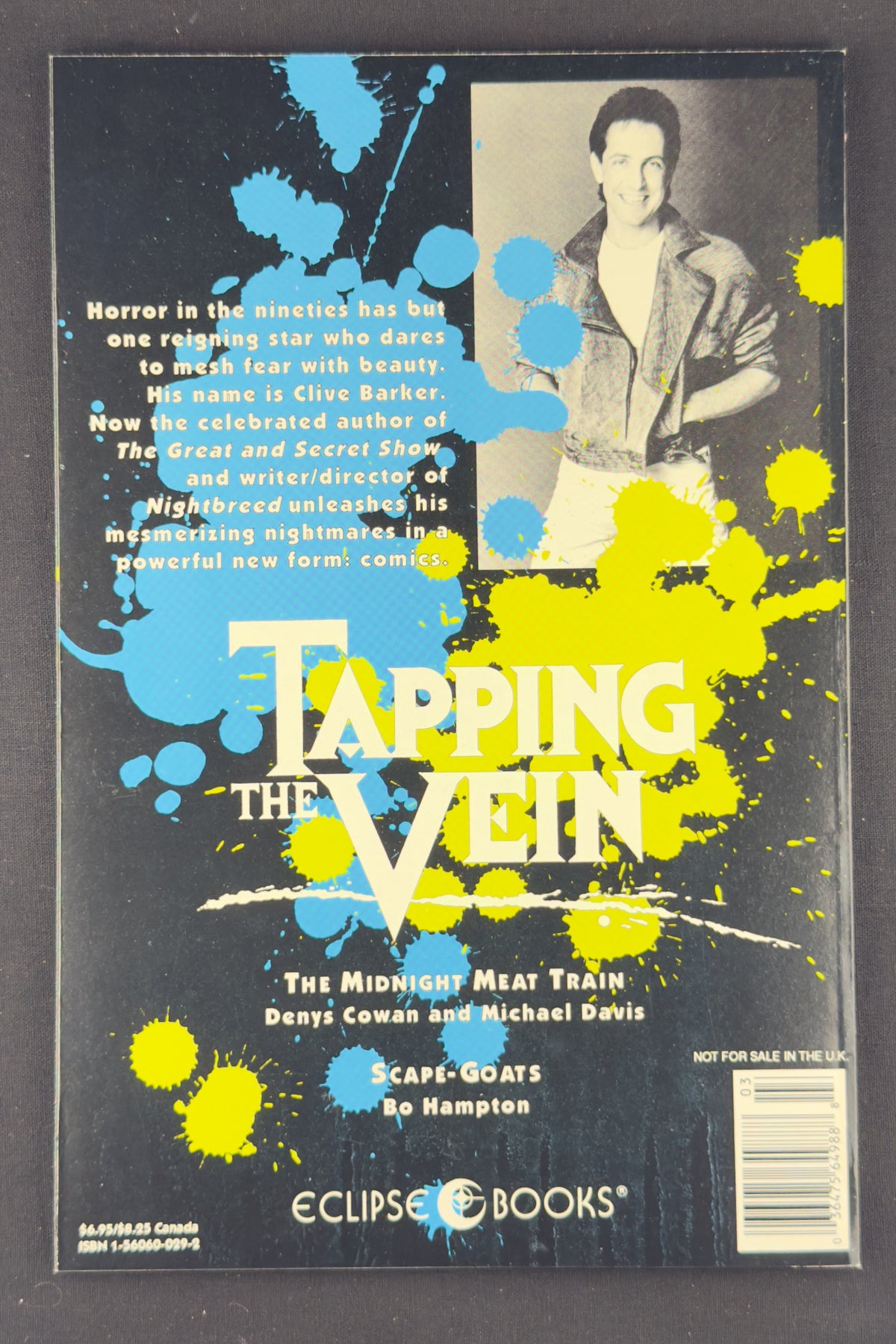 Clive Barker Tapping the Vein #1-5 Complete Eclipse Horror Set (1989-92) NM-/NM