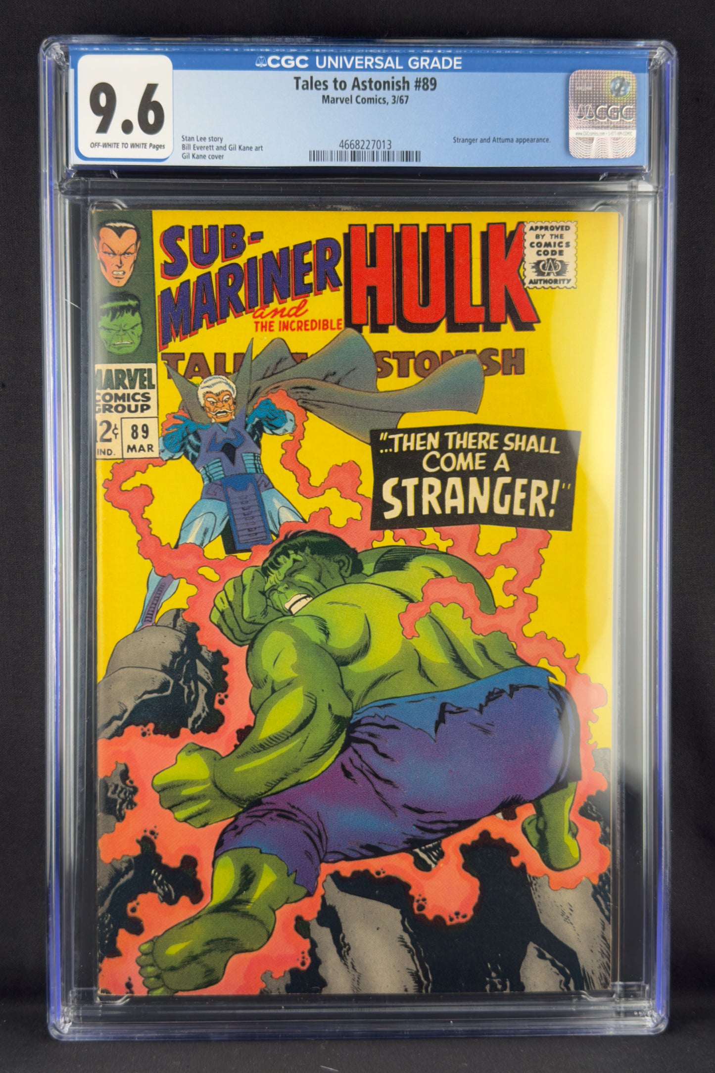 Tales to Astonish #89 (1967) CGC 9.6 - Third appearance of Stranger.