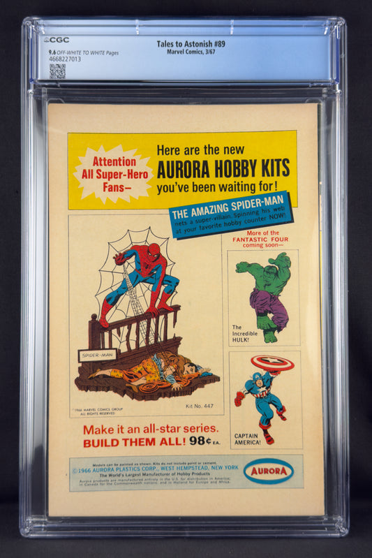 Tales to Astonish #89 (1967) CGC 9.6 - 3rd app Stranger