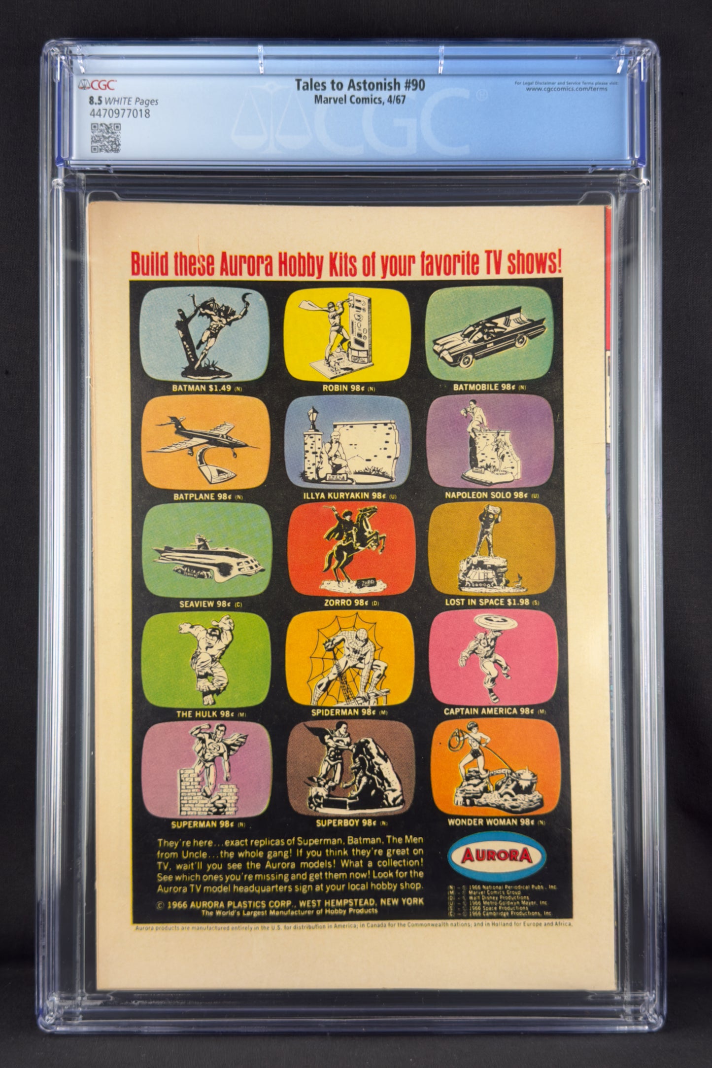 Tales to Astonish #90 (1967) CGC 8.5 - 1st app Abomination (Emil Blonsky)