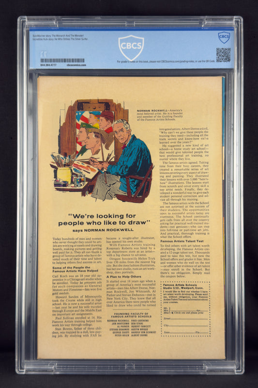 Tales to Astonish #93 (1967) CBCS 8.0 - Hulk vs Silver Surfer